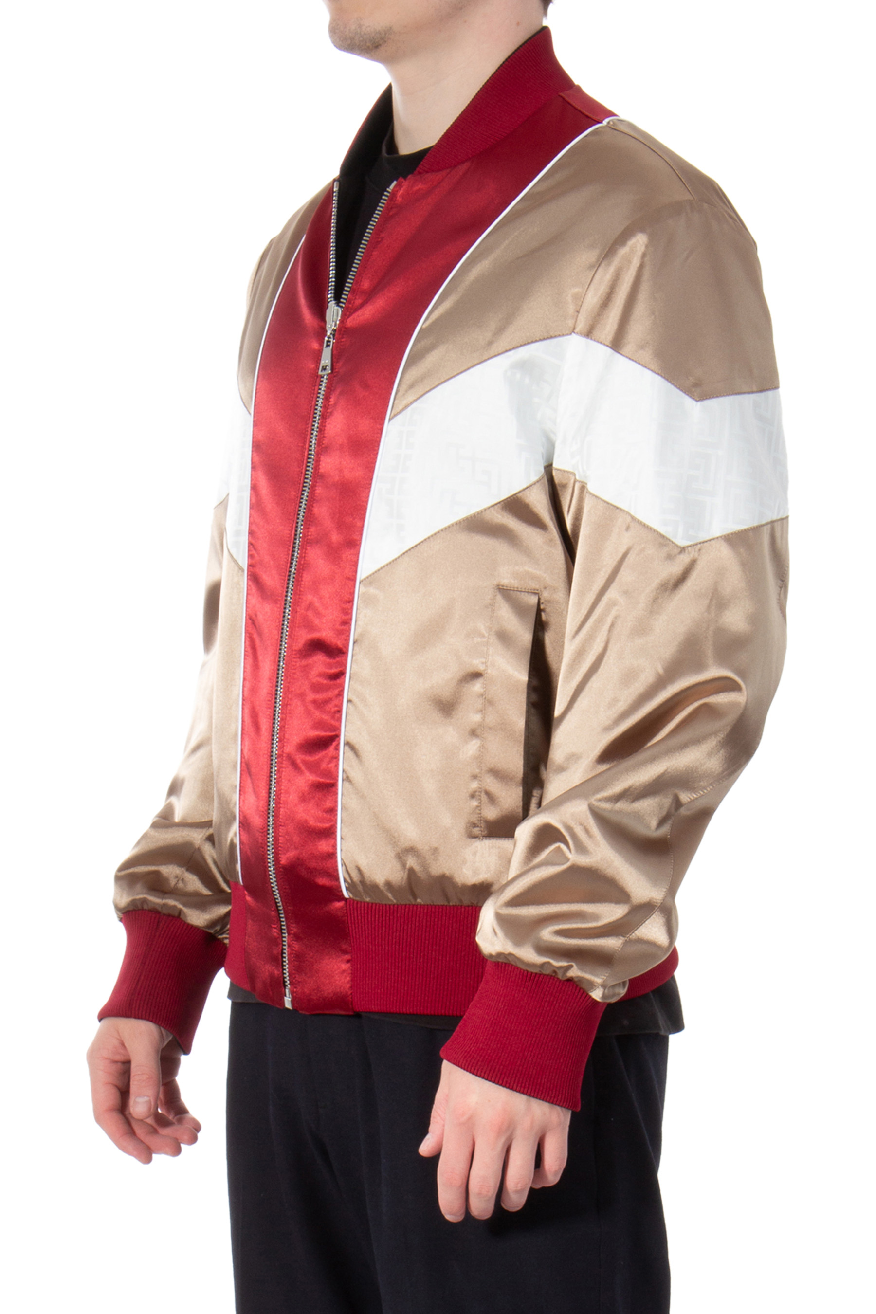 BALMAIN Reversible Monogrammed Bomber Jacket BALMAIN Reversible Monogrammed Bomber Jacket