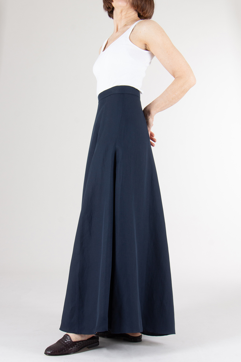 WOOLRICH Linen Blend Long Skirt