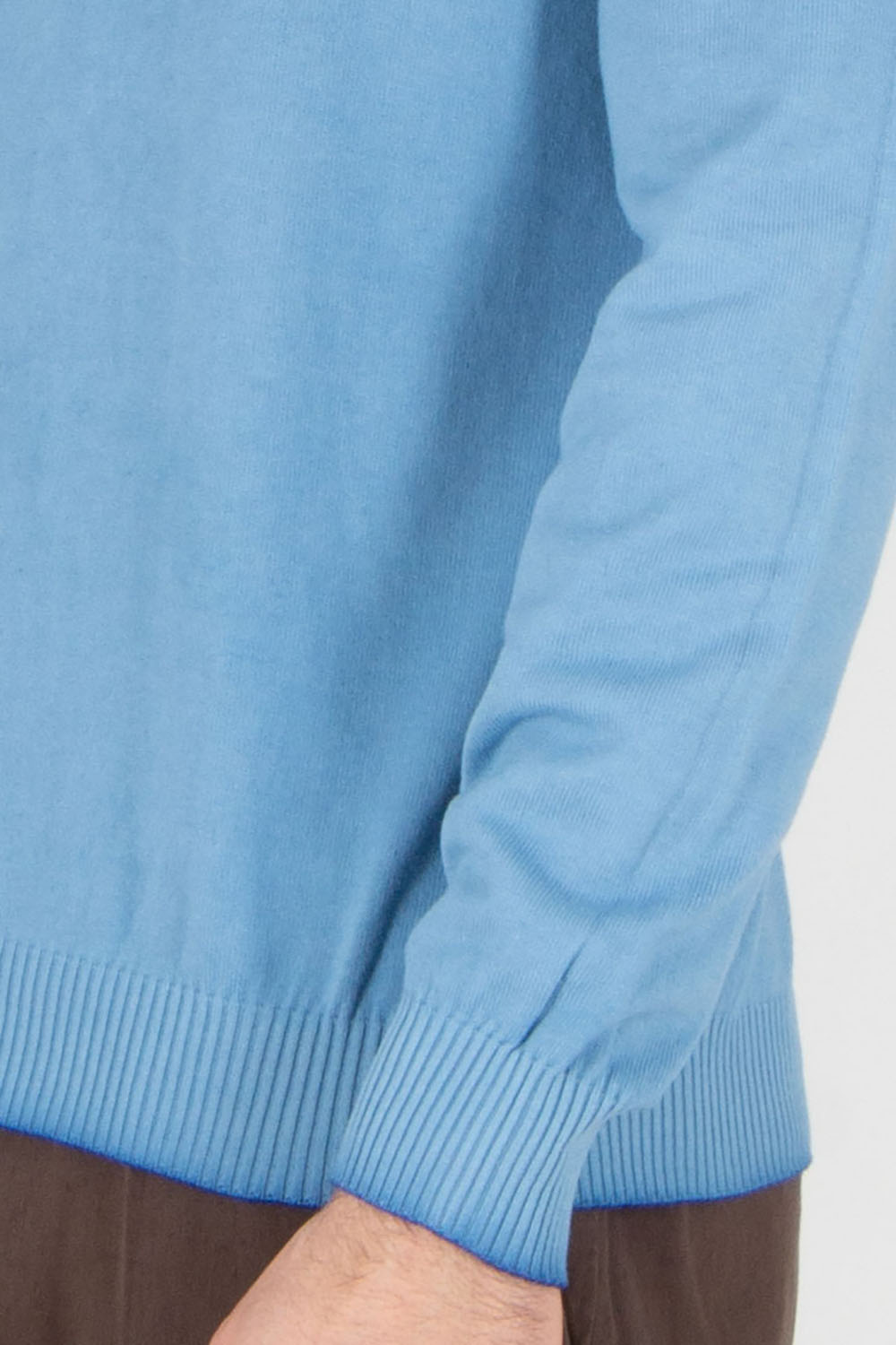 AROVESCIO Regular Fit Cotton Round Neck Sweater