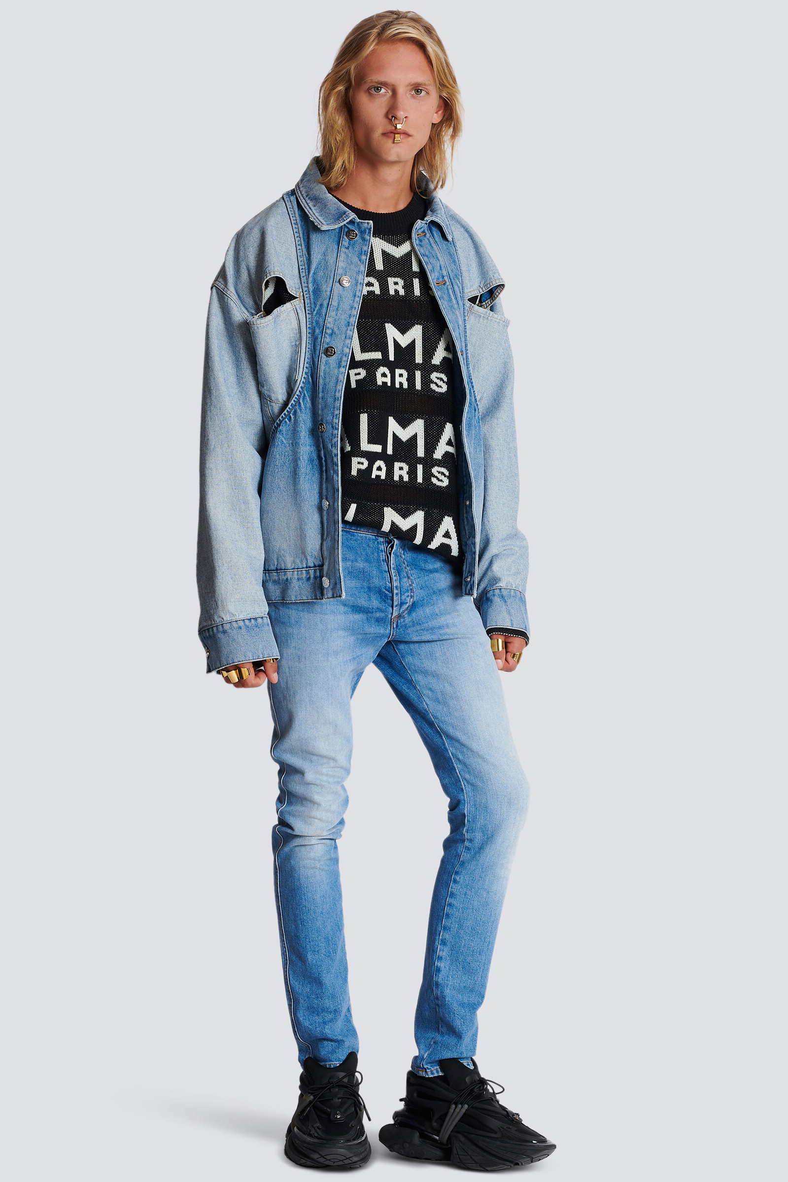 BALMAIN Slim Fit Cotton Stretch Denim Jeans BALMAIN Slim Fit Cotton Stretch Denim Jeans