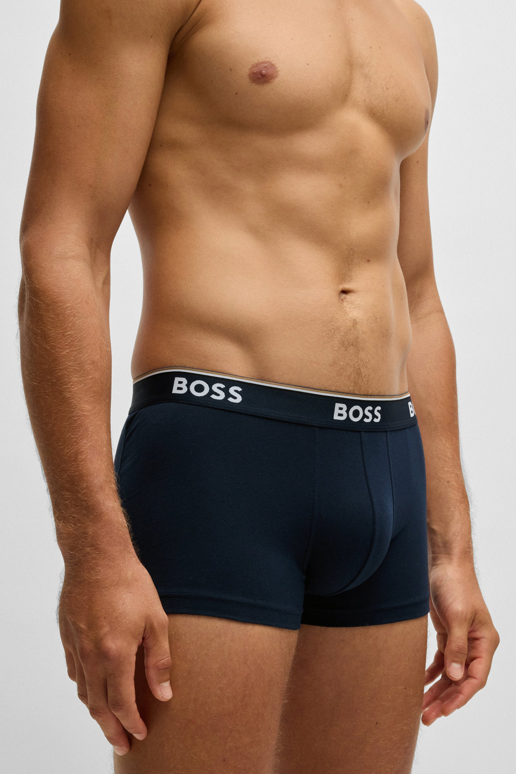 BOSS 3-Pack Cotton Stretch Trunks Power BOSS 3-Pack Cotton Stretch Trunks Power