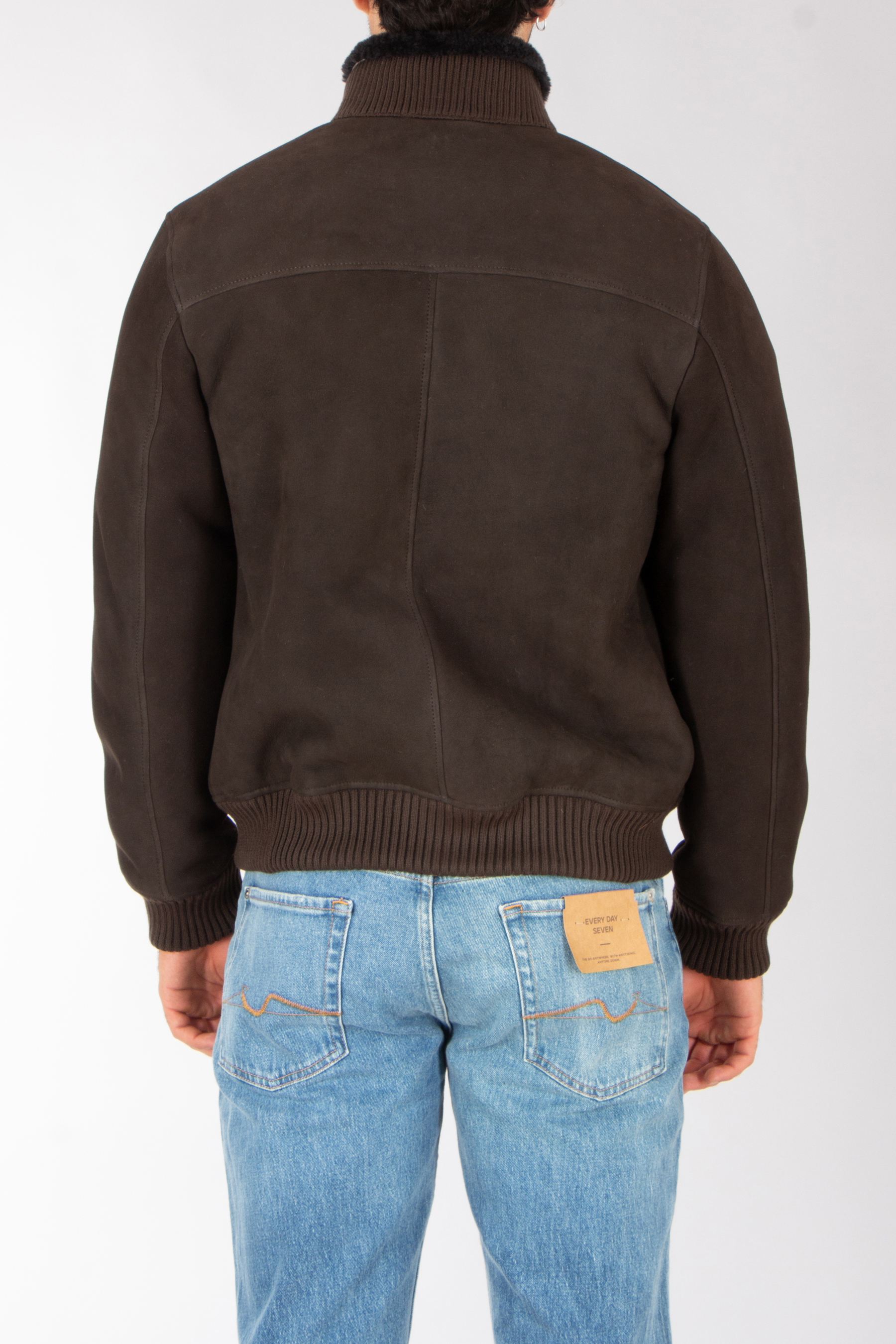 ARMA Regular Fit Shearling Suede Jacket Arek Mantel, Hosen, Jacke, Pullover, Vlies