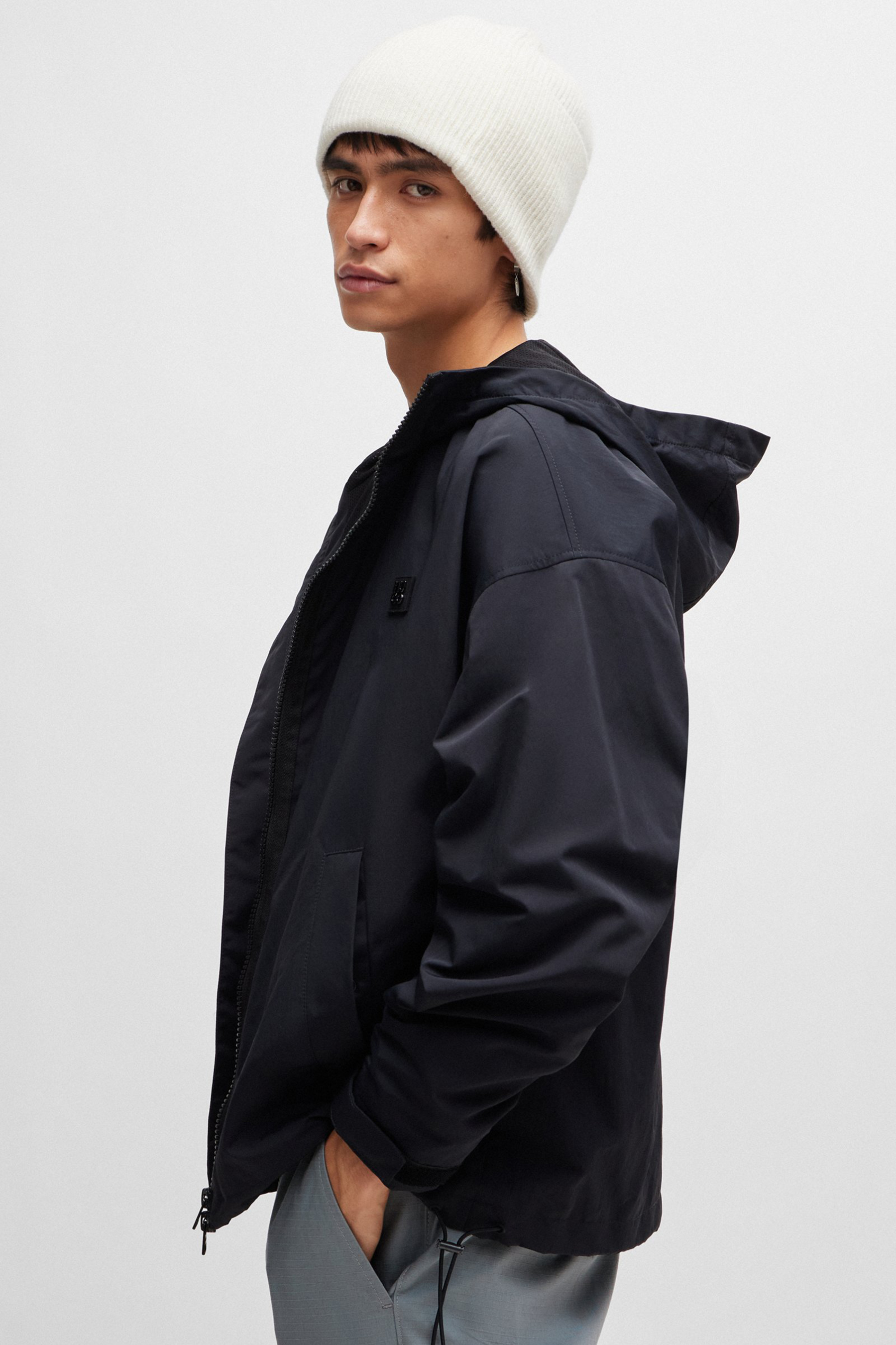 HUGO Recycled Nylon Windbreaker Byro HUGO Recycled Nylon Windbreaker Byro