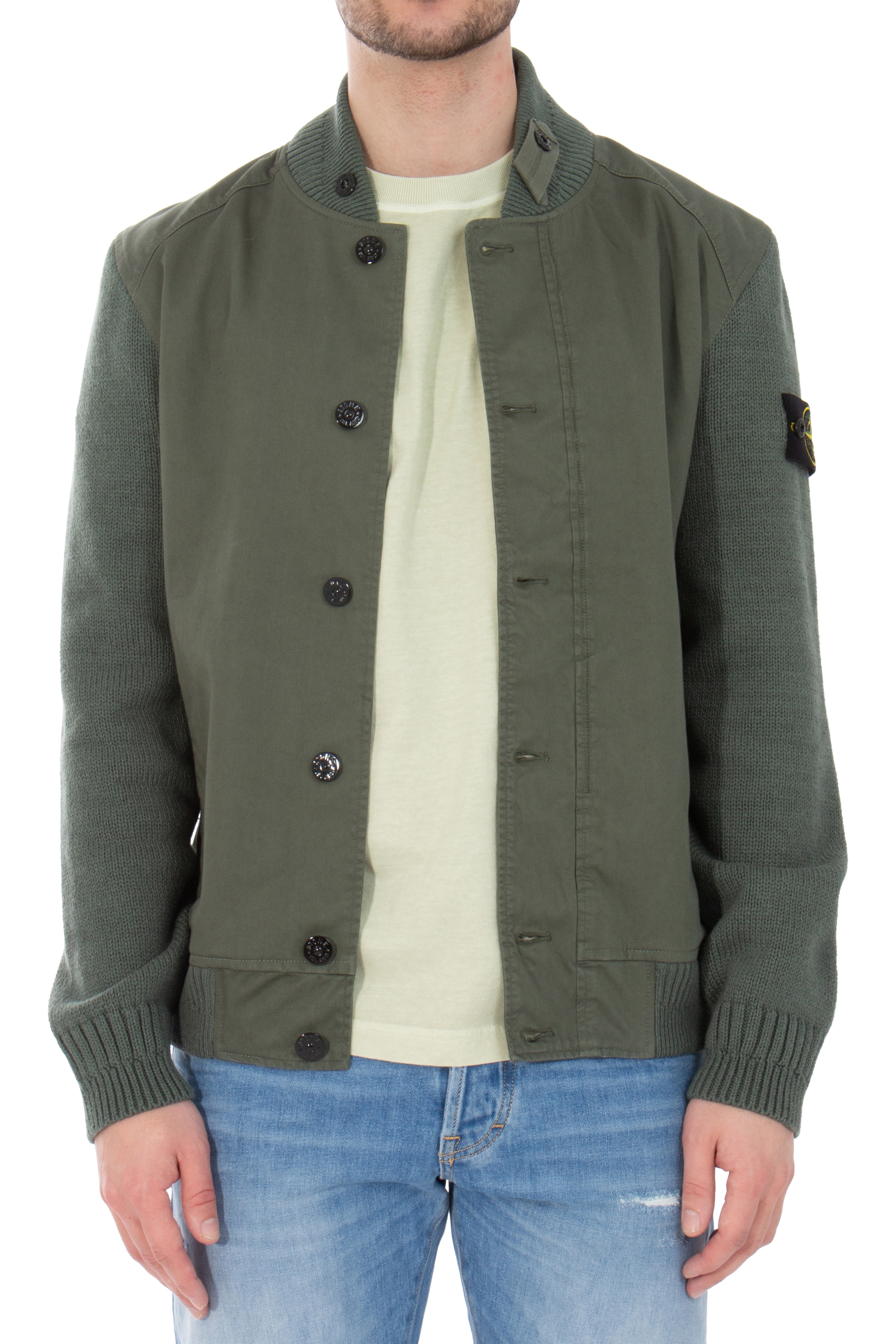 STONE ISLAND Bio-Raso With Bio-Alloy Light Cover-TC & Knit Jacket STONE ISLAND Bio-Raso With Bio-Alloy Light Cover-TC & Knit Jacket