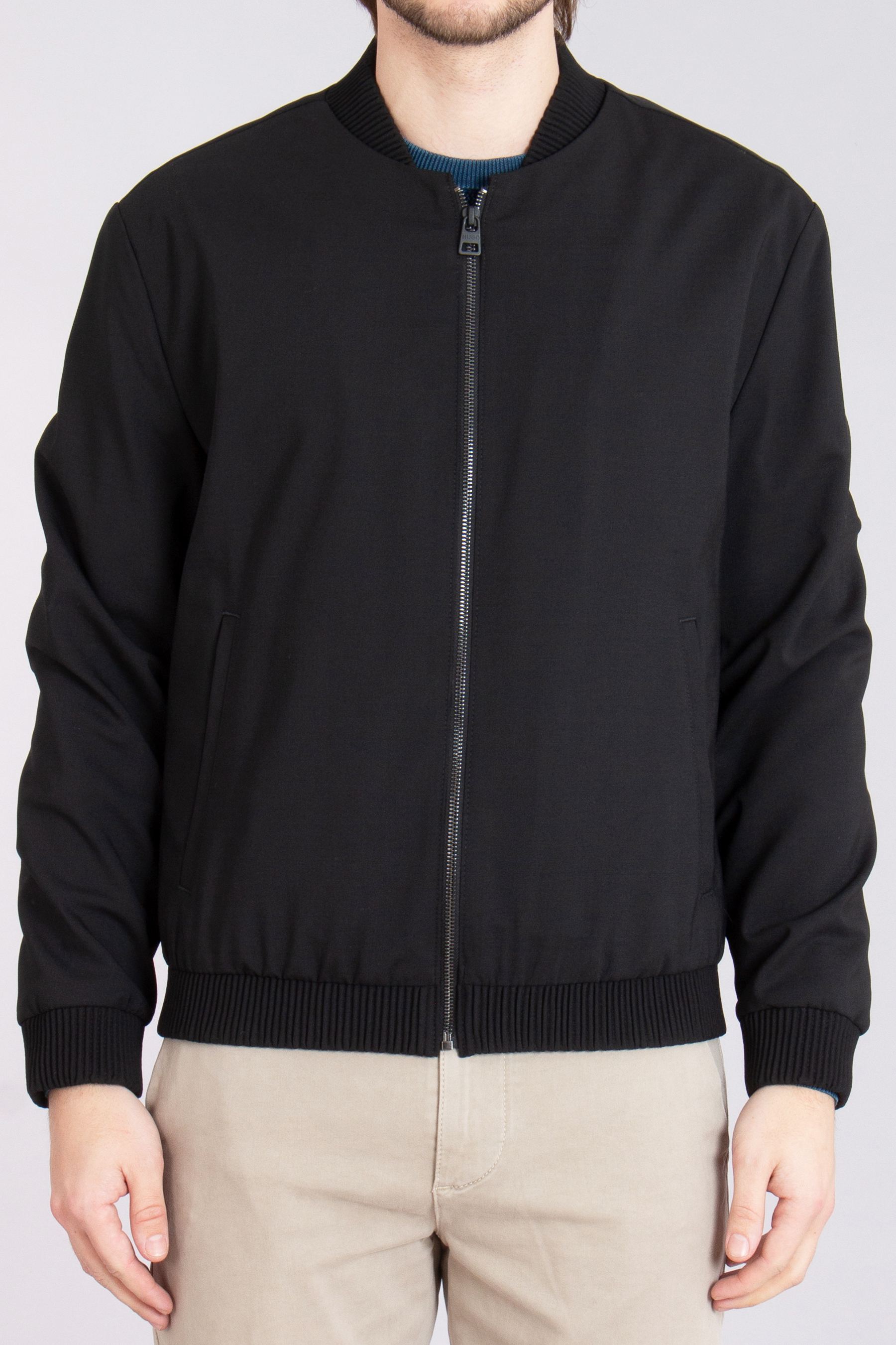 HUGO Modern Fit Performance Stretch Virgin Wool Blend Blouson Ukashi