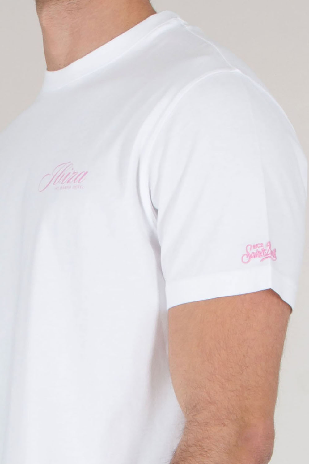 MC 2 SAINT BARTH Regular fit short sleeved Printed T-Shirt Portland Ibiza Hotel