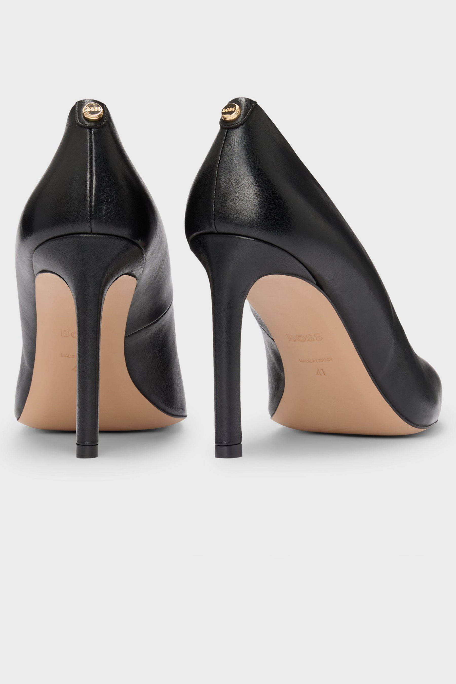 BOSS Leather Pumps Janet Bekleidung, Schuhwerk, Hoher Absatz, Schuh