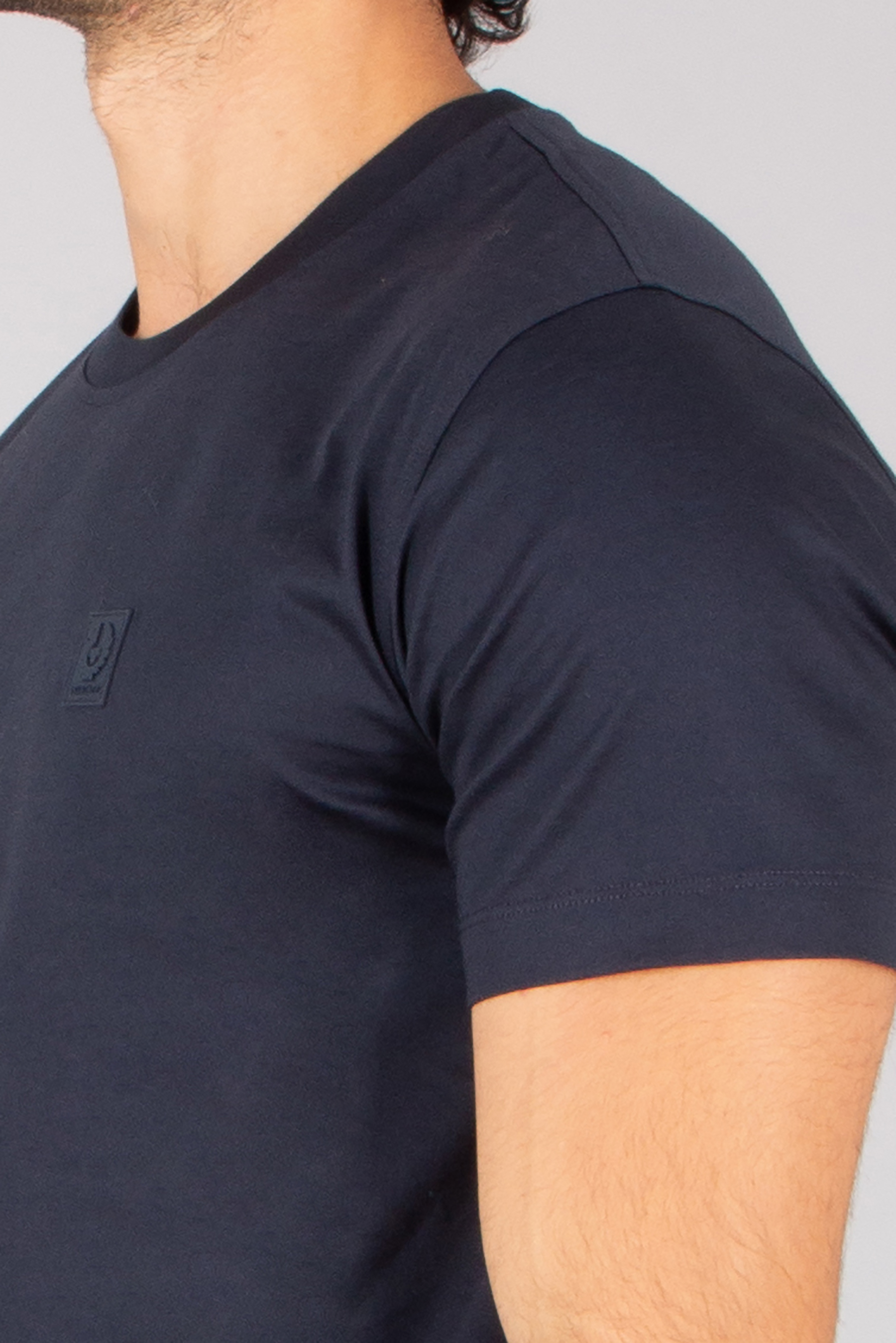 BELSTAFF Regular Fit Mercerized Organic Cotton Jersey T-Shirt Steel T-shirt, Erwachsener, Männlich, Mann, Person
