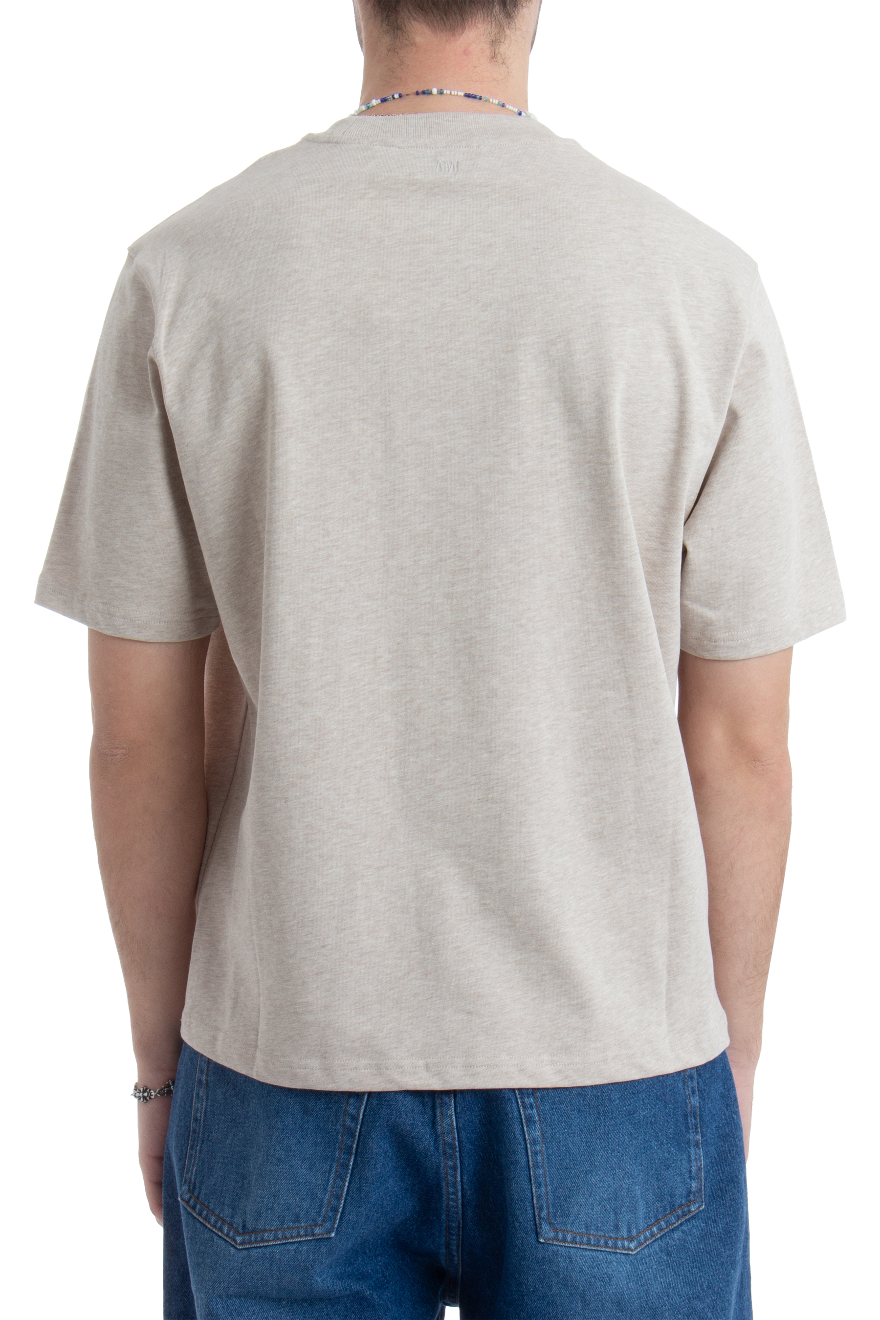 AMI PARIS Embroidered Organic Cotton T-Shirt