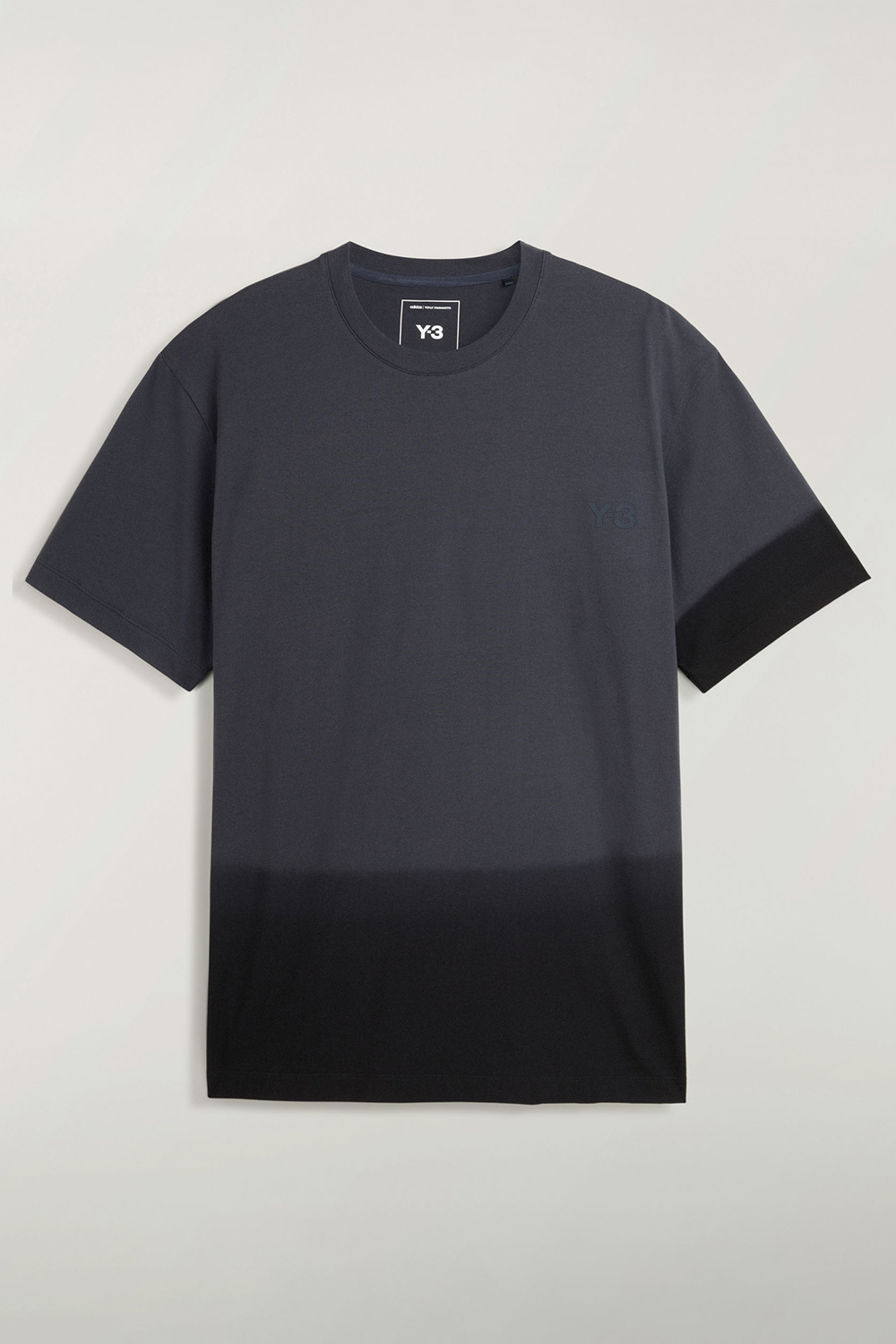 Y-3 Regular Fit Dip Effect Cotton Jersey T-Shirt