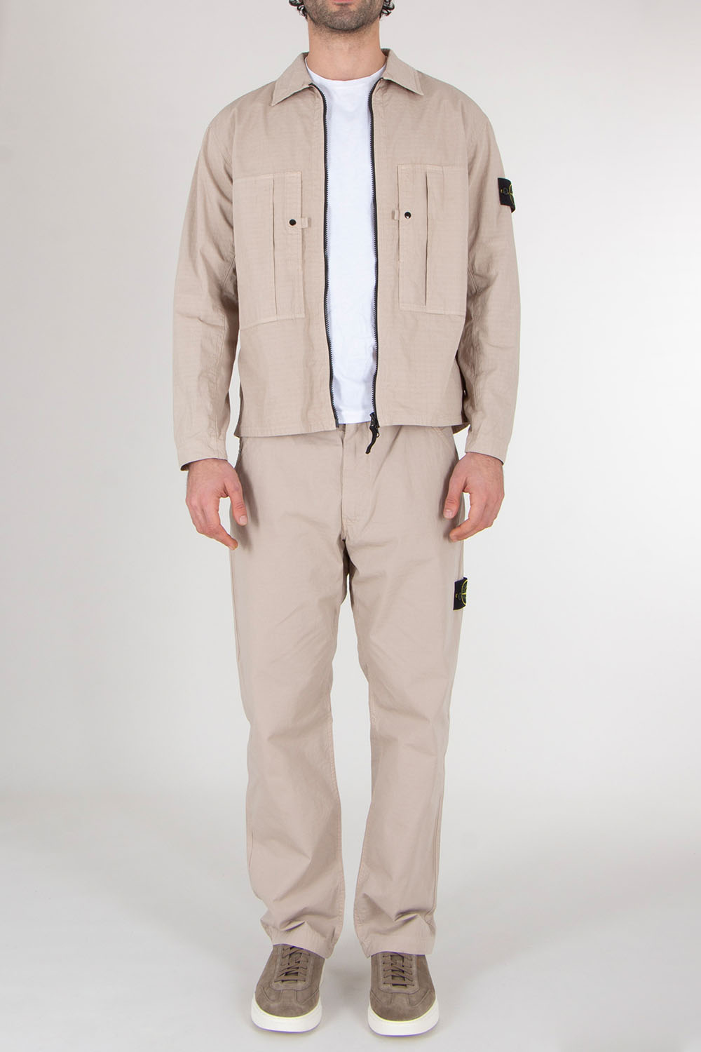 STONE ISLAND Regular Fit Cotton Overshirt 