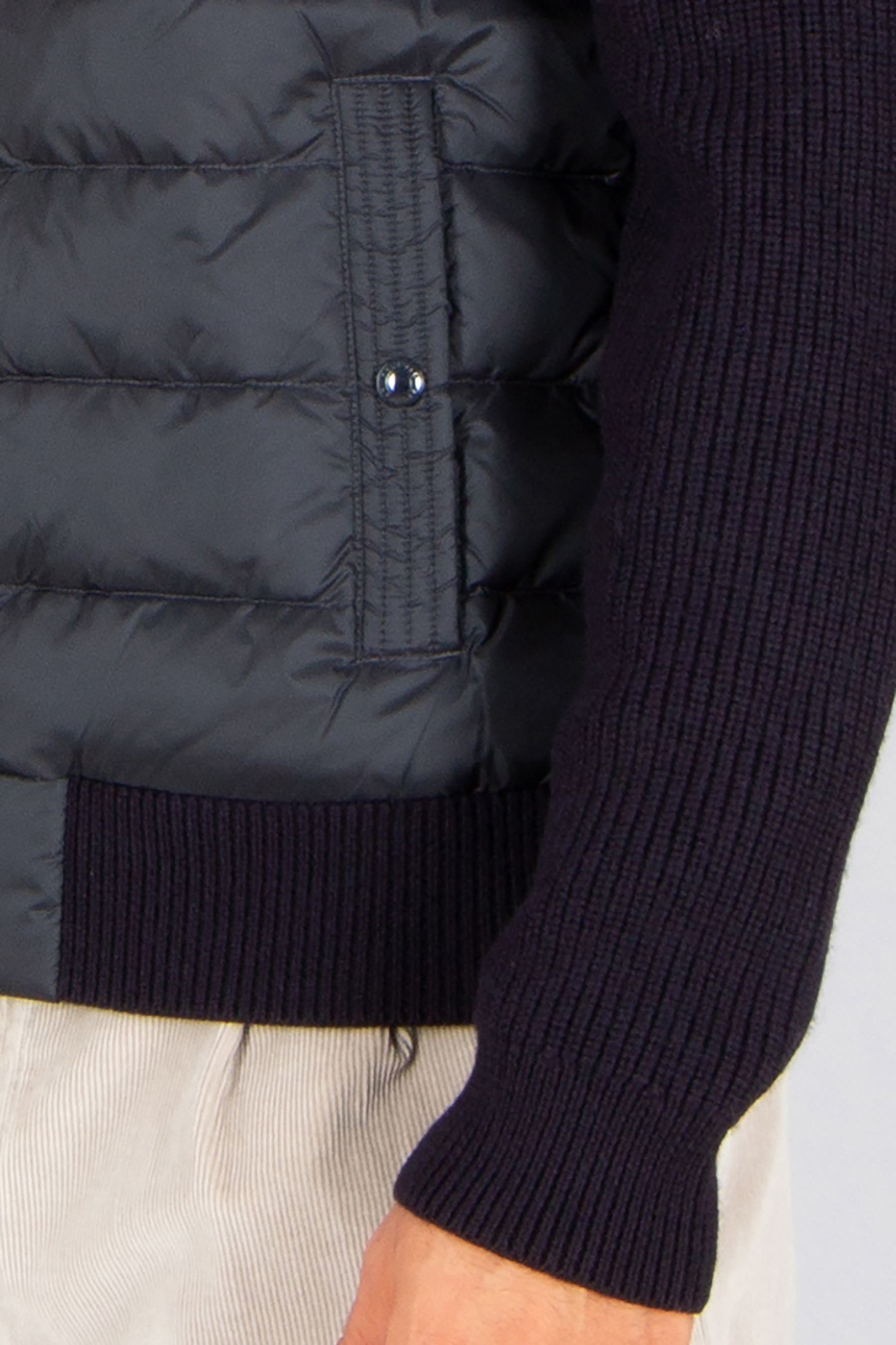 BELSTAFF Regular Fit Down Padded Wool Cardigan Circuiteer Bekleidung, Mantel, Jacke