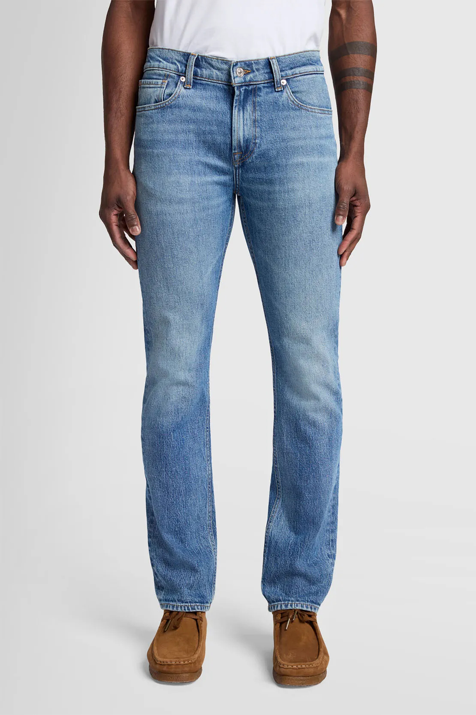 7 FOR ALL MANKIND Cotton Stretch Denim Jeans Slimmy Underline