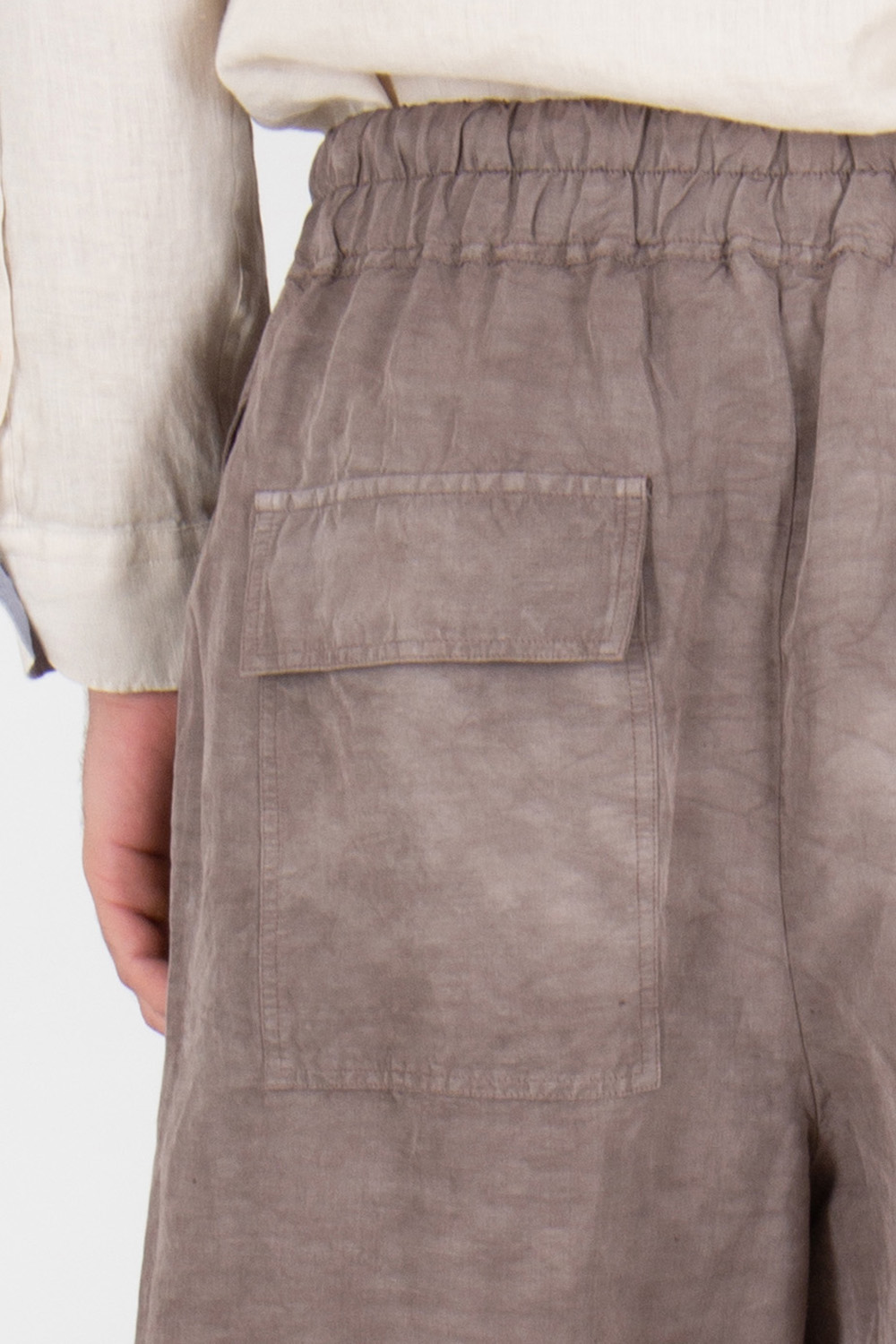 ROBERTO COLLINA Hand Treated Bermuda Shorts Moro