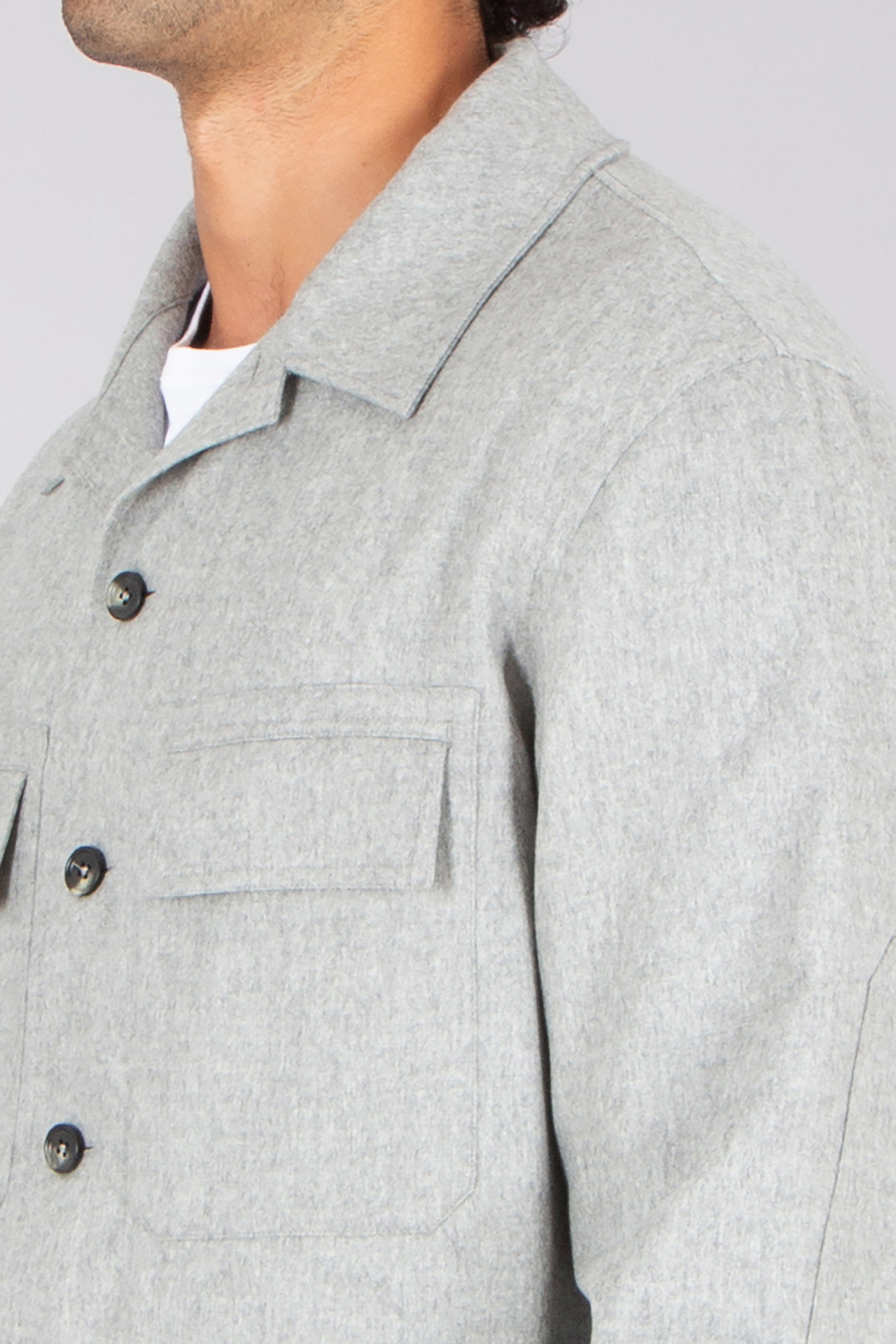 ZEGNA Regular Fit Oasi Cashmere Overshirt Alba Mantel, Hemd, Jacke, Leinen, Langarm