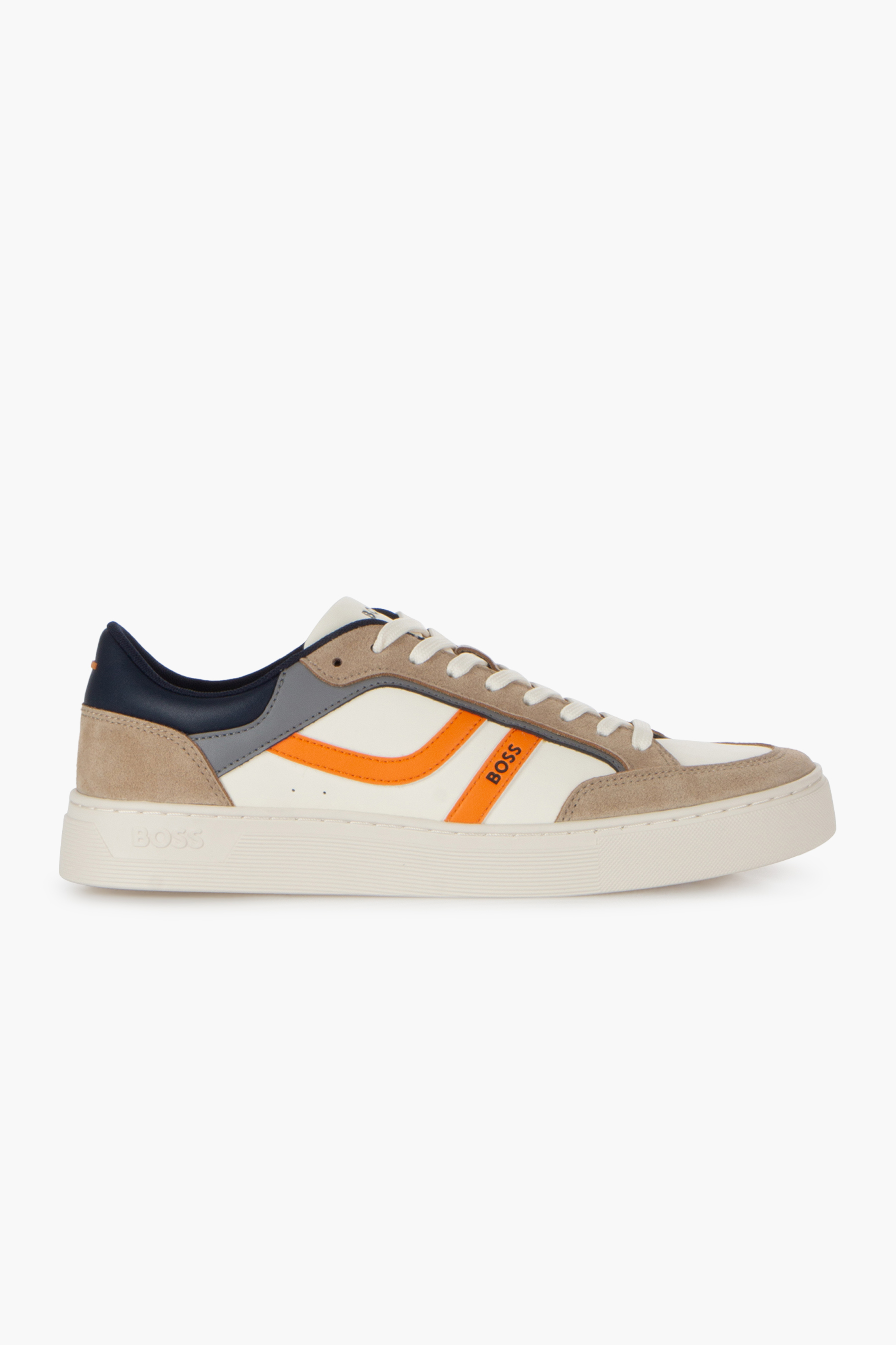 BOSS Colour-Block Faux Leather Sneakers Rhys