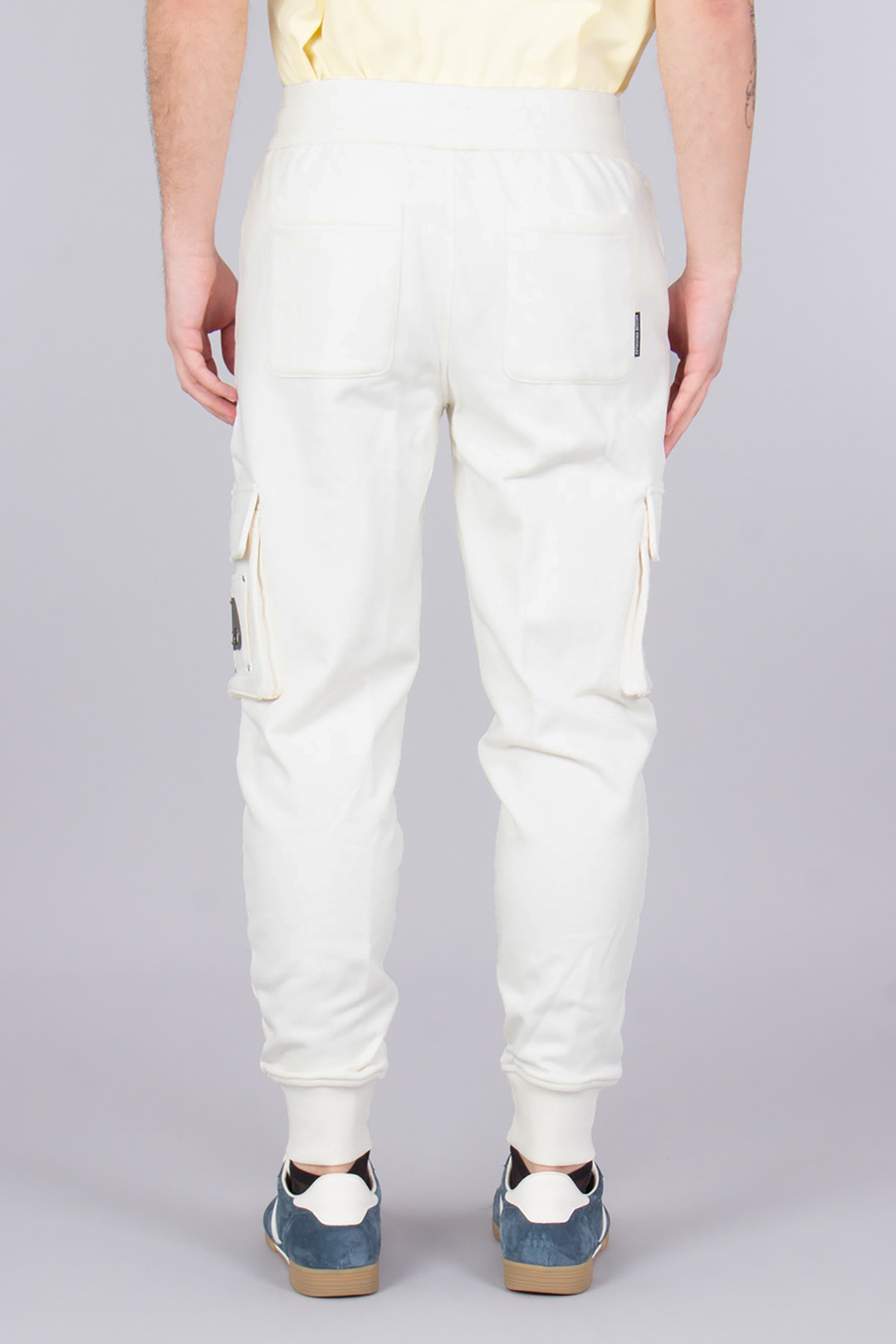 MOOSE KNUCKLES Regular Fit Cotton French Terry Sweatpants Hartsfield Cargo Jogger Bekleidung, Hosen, Leinen, Person, Schuh