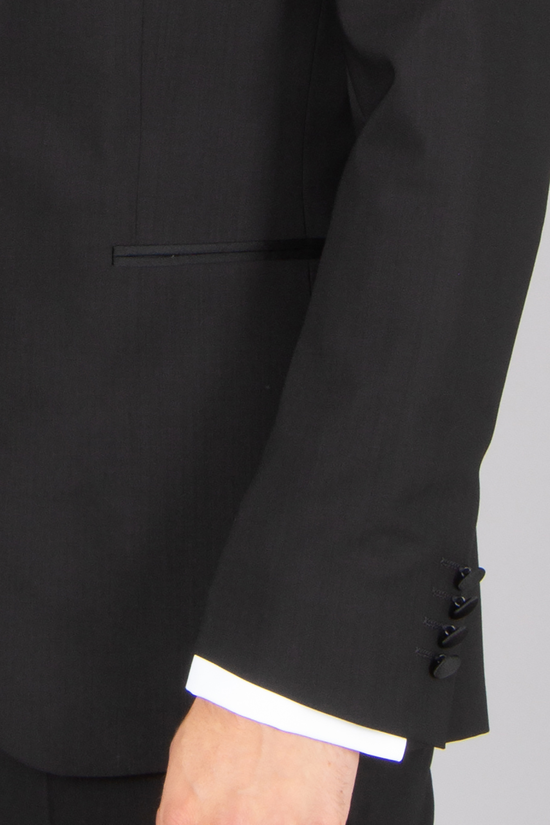 DRESSLER Shaped Fit High Twist Virgin Wool Tuxedo Jacket Elroy Formelle Kleidung, Anzug, Mantel, Blazer, Smoking