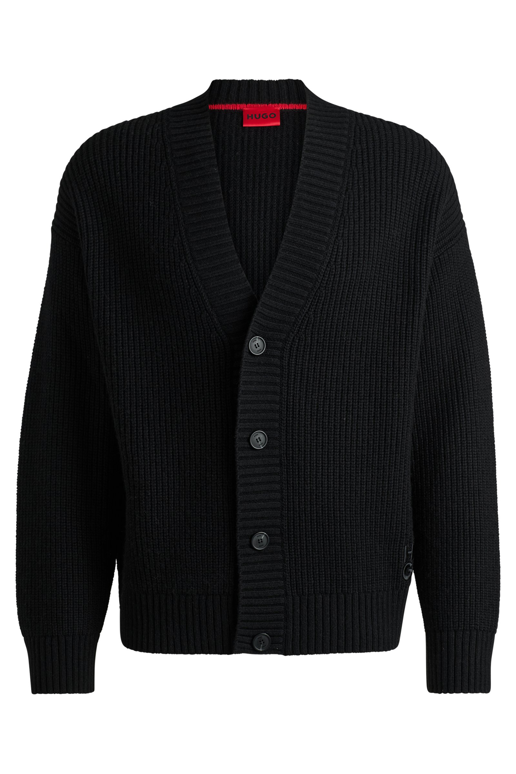 HUGO Oversized Wool-Alpaca Blend Cardigan Supro HUGO Oversized Wool-Alpaca Blend Cardigan Supro