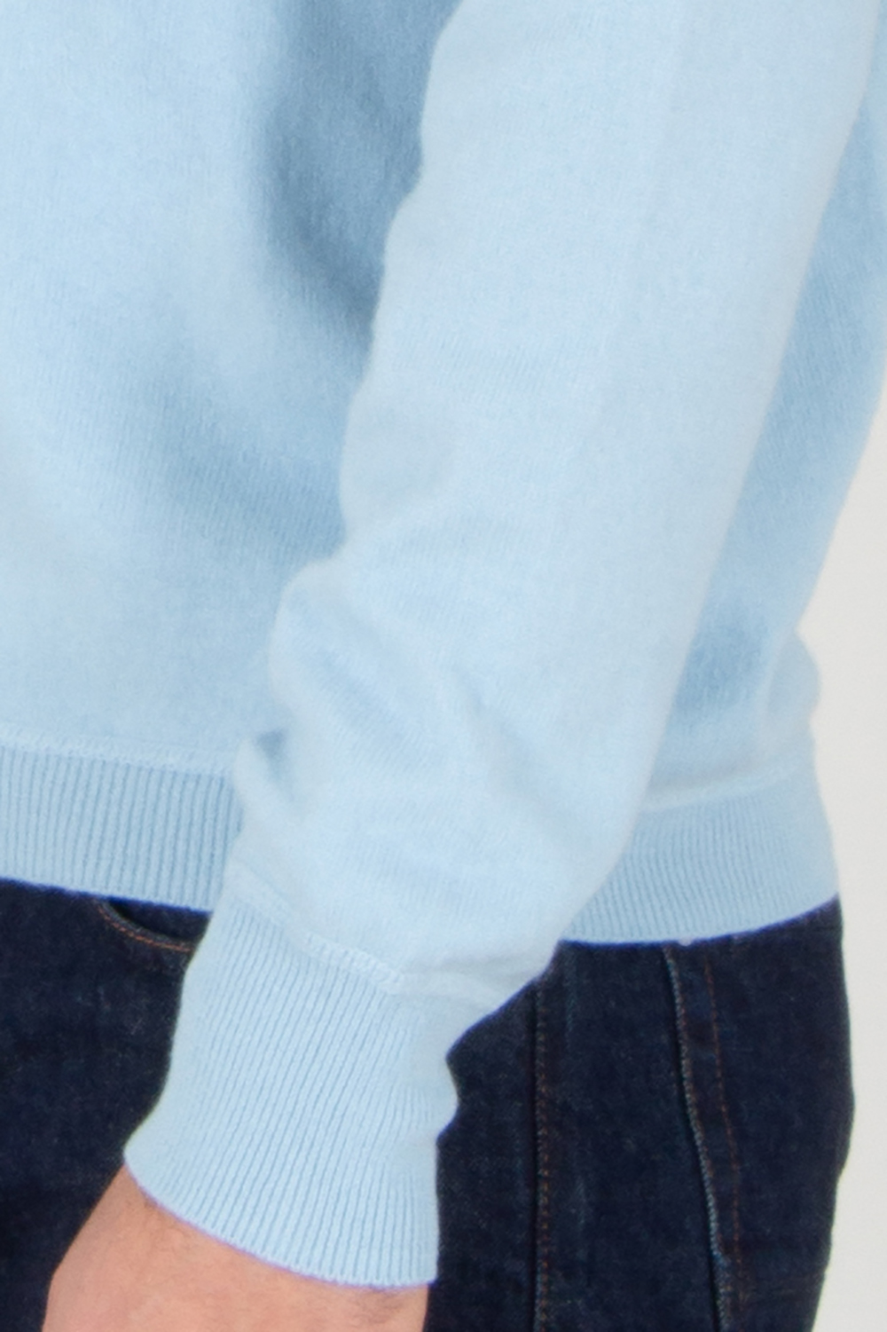 ALLUDE Regular Fit Cotton-Cashmere Blend Crew Neck Sweater