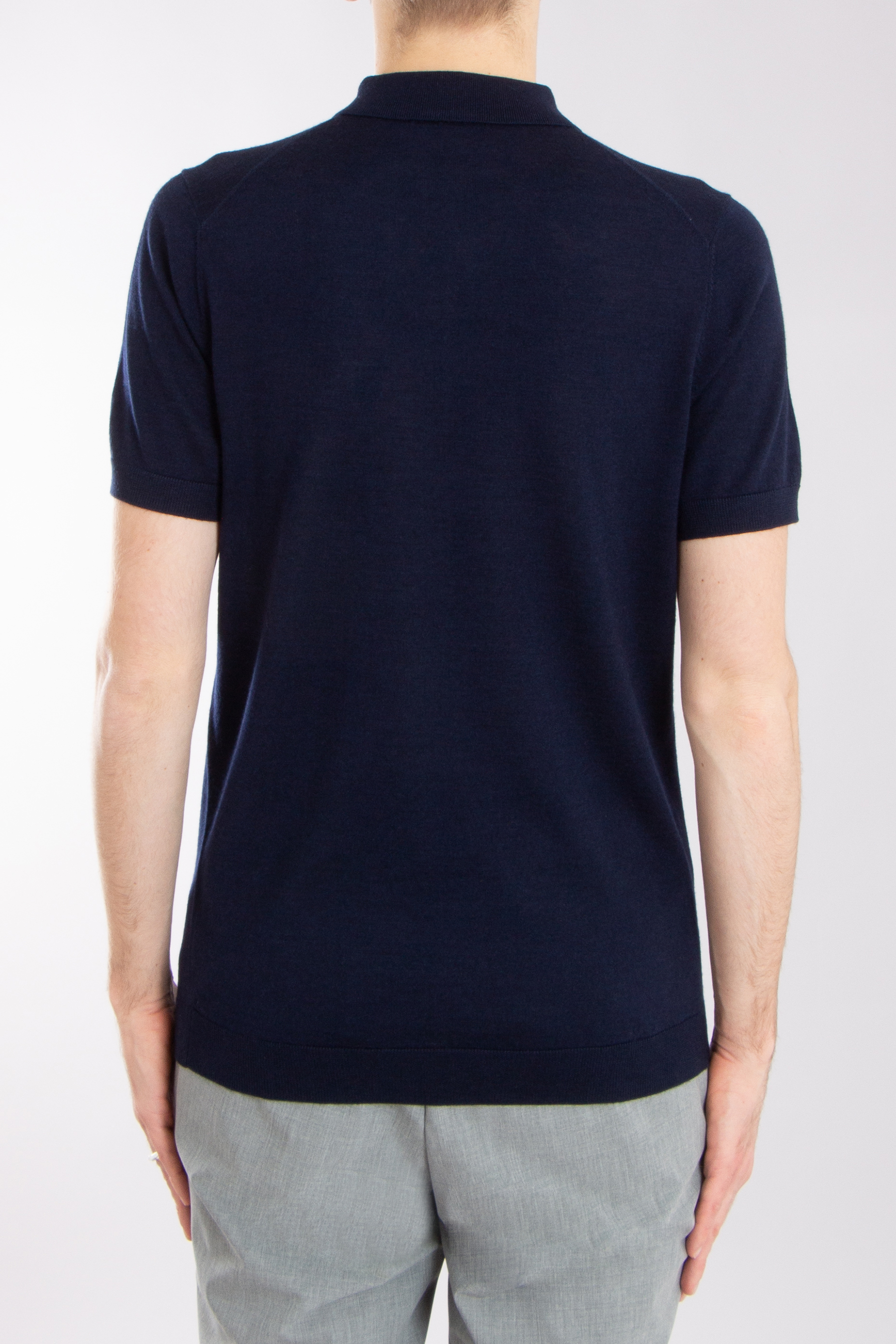 MIENTUS BERLIN Extrafine Wool-Silk-Cashmere Blend Knit Polo MIENTUS BERLIN Extrafine Wool-Silk-Cashmere Blend Knit Polo