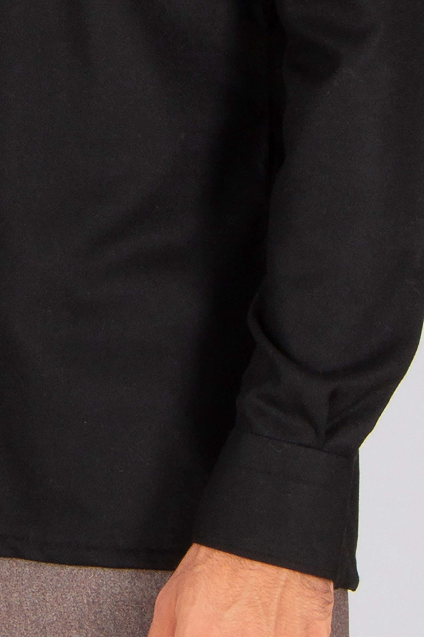 KITON Regular Fit Wool Blend Stretch Flannel Shirt Nerano Langarm, Ärmel, Mantel, Hosen, Jacke