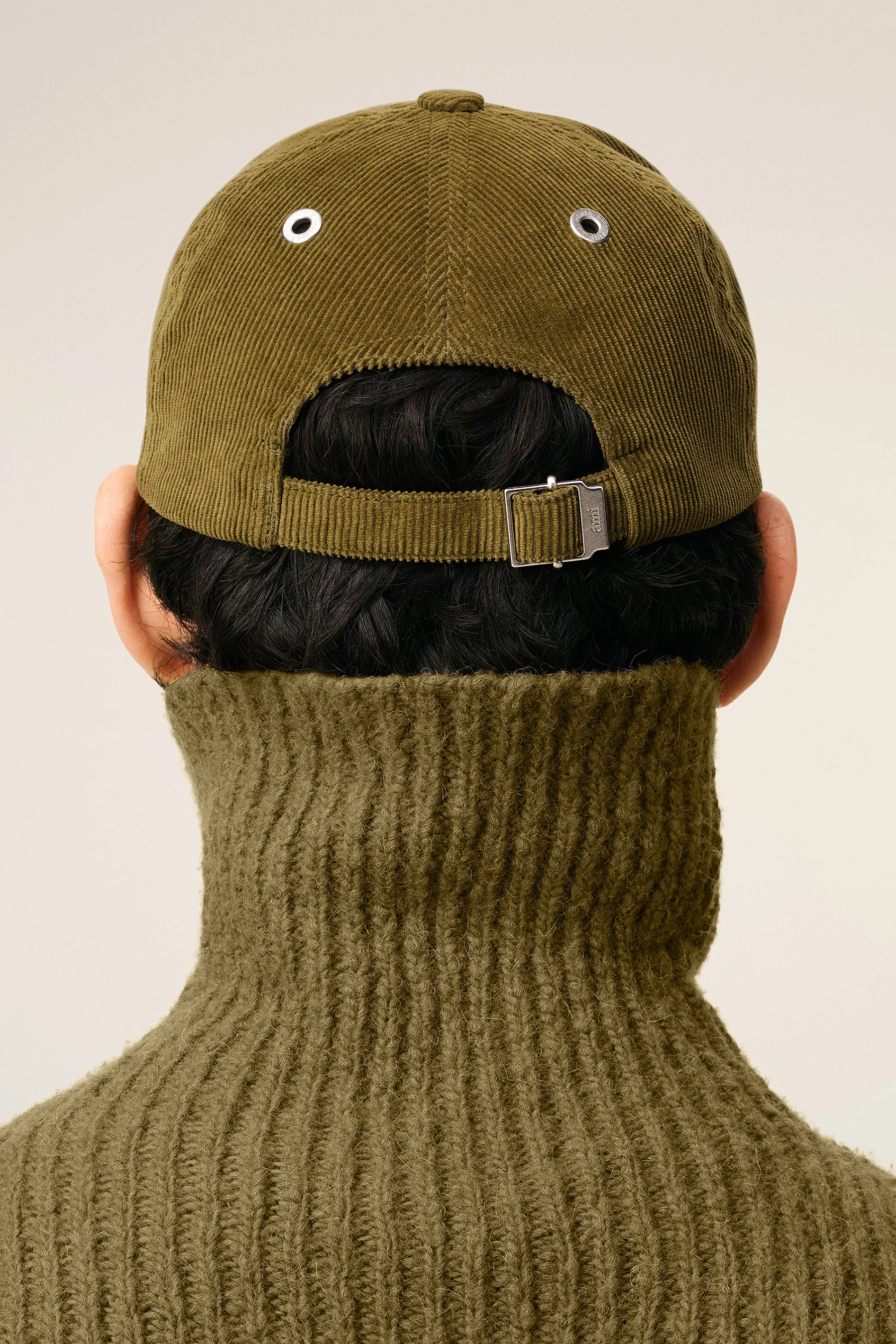 AMI PARIS Ami De Coeur Cotton Corduroy Cap AMI PARIS Ami De Coeur Cotton Corduroy Cap