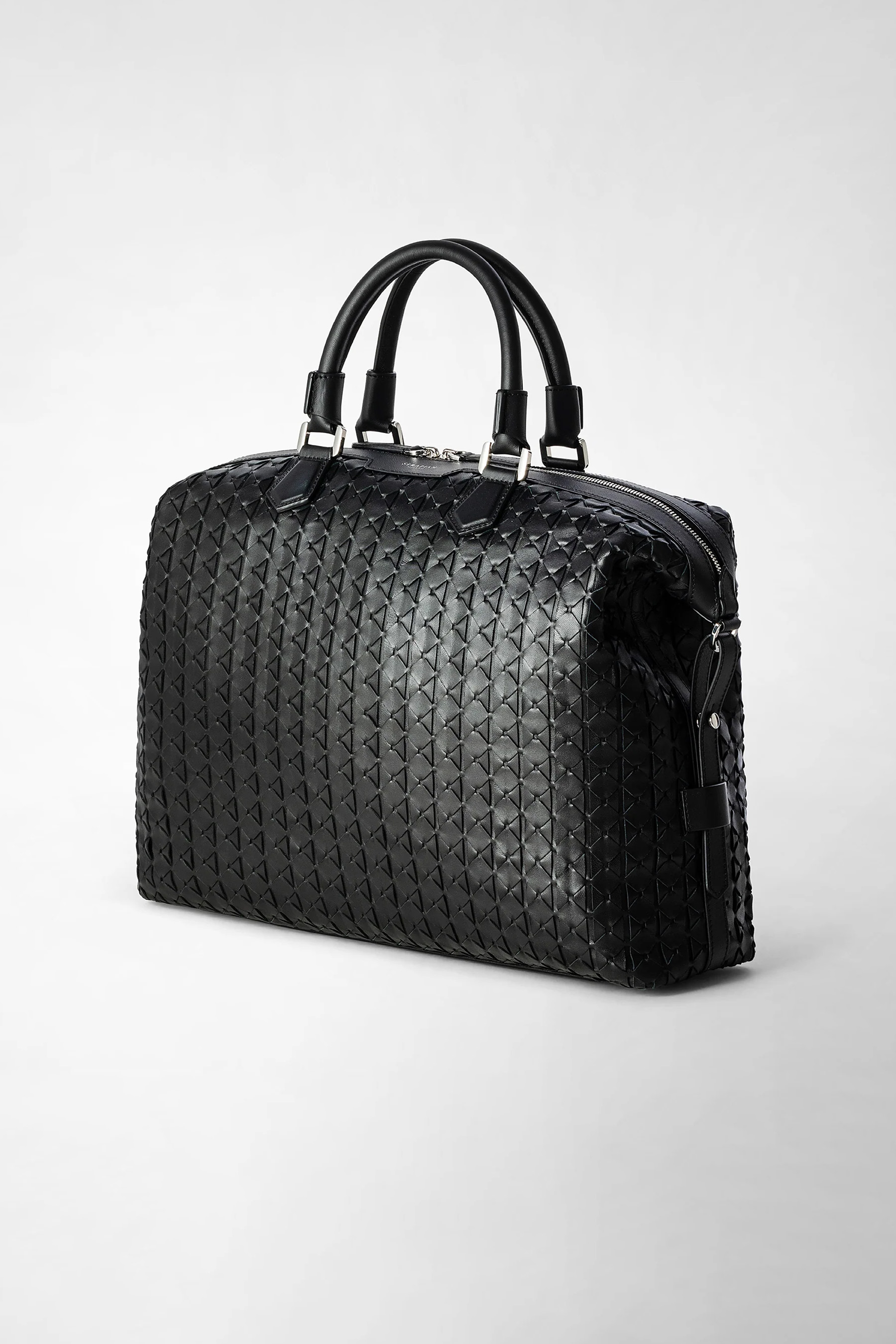 SERAPIAN Mosaico Leather Briefcase SERAPIAN Mosaico Leather Briefcase
