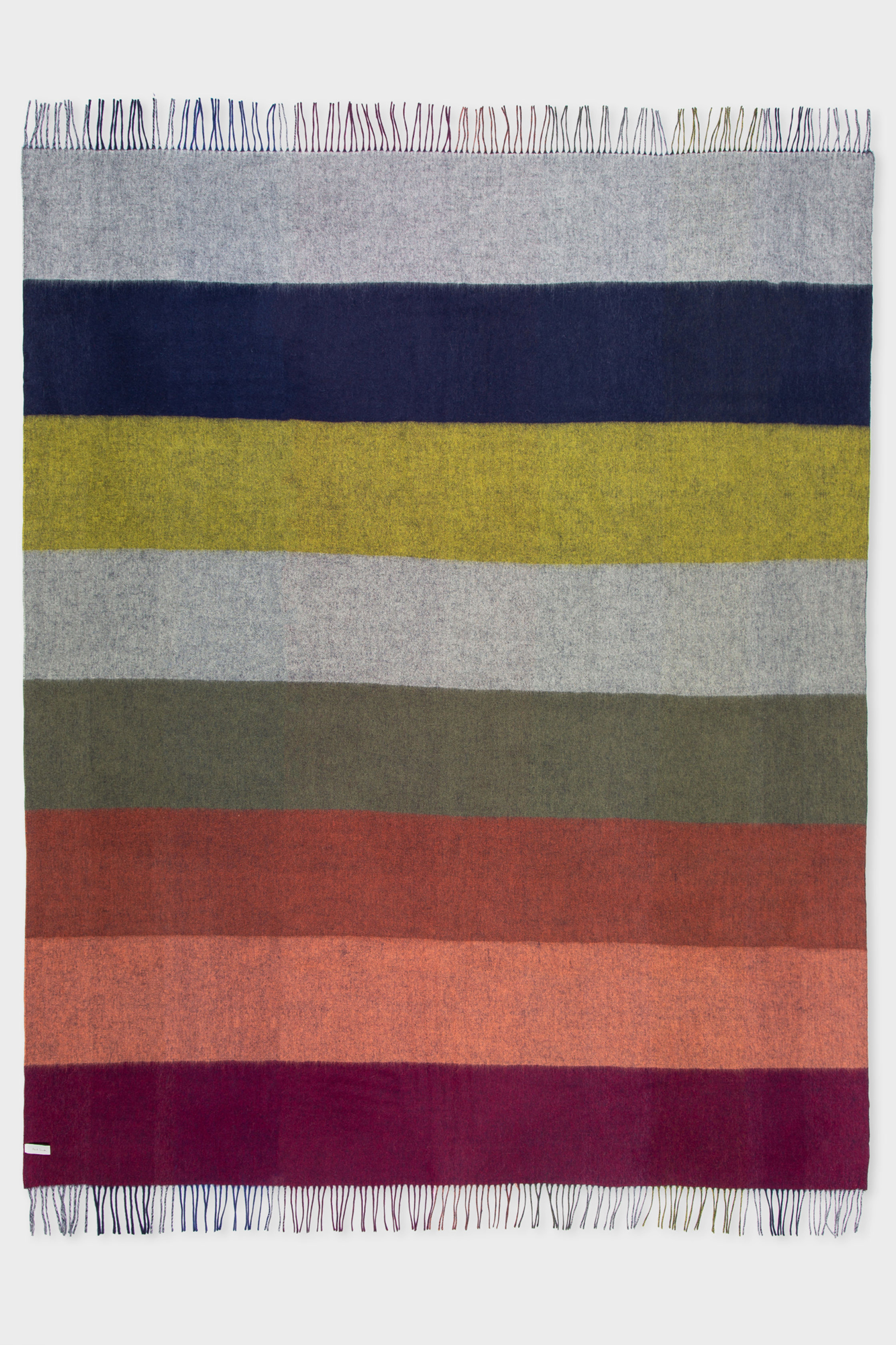 PAUL SMITH Graphic Stripe Cashmere Blend Blanket PAUL SMITH Graphic Stripe Cashmere Blend Blanket