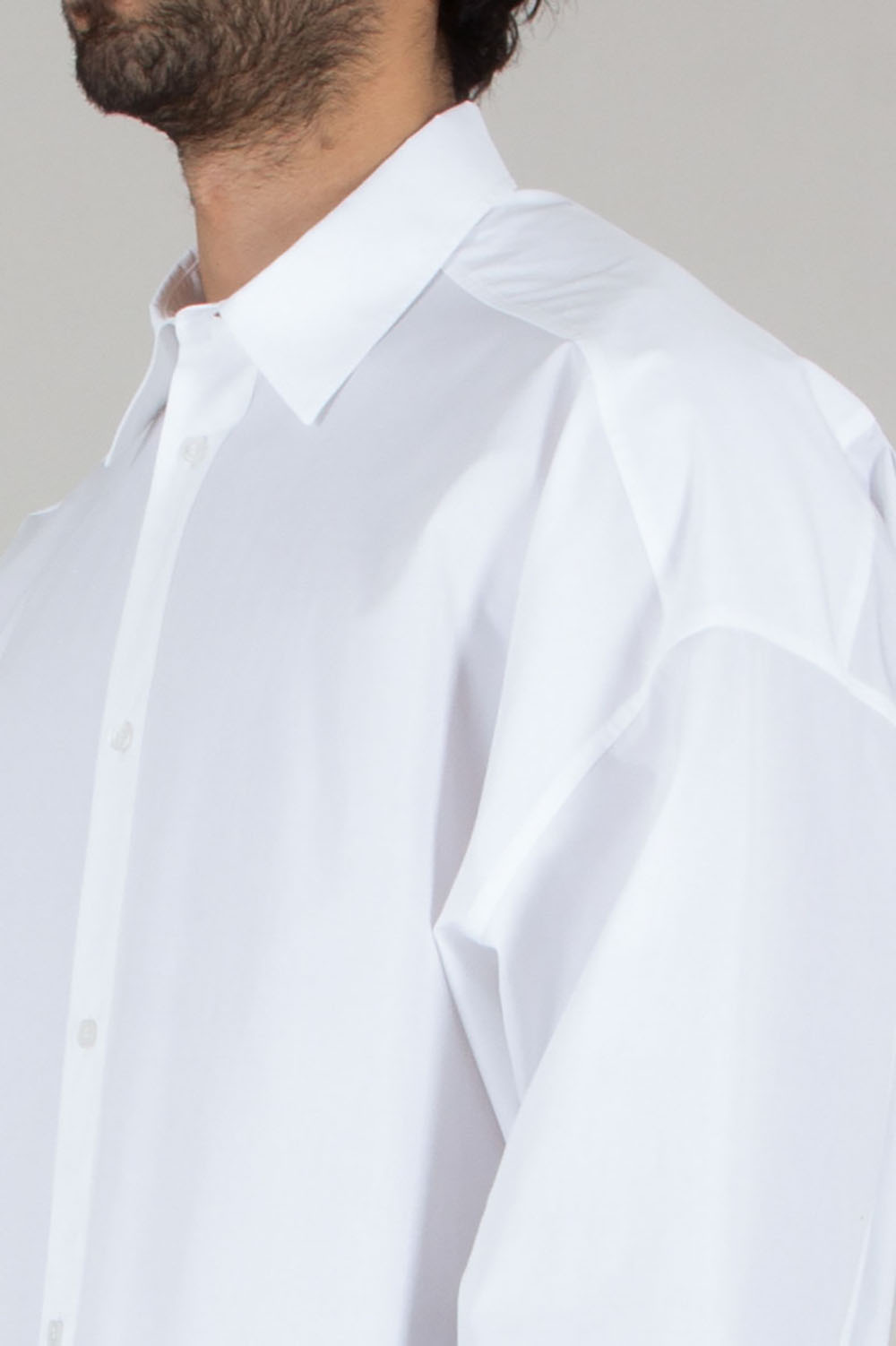 BALMAIN Oversized Fit Cotton Poplin Shirt