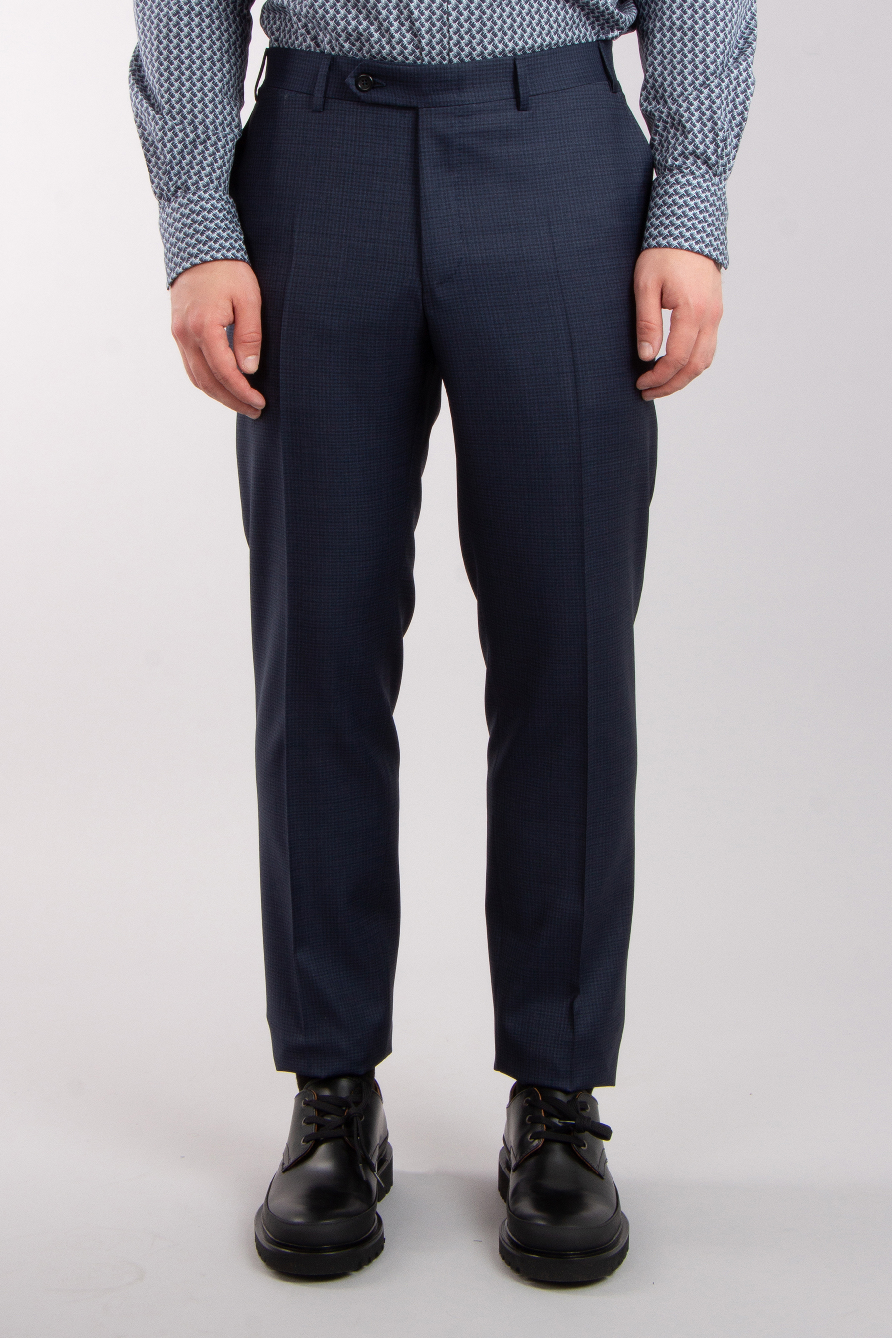 CANALI Checked Modern Fit Super 130 Wool Suit CANALI Checked Modern Fit Super 130 Wool Suit