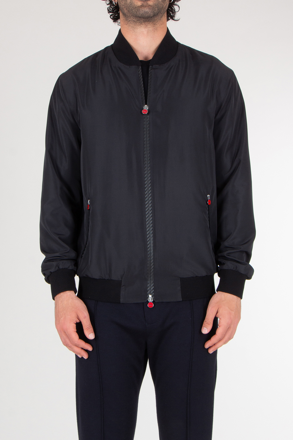 KITON Regular Fit Nylon Bomber Jacket