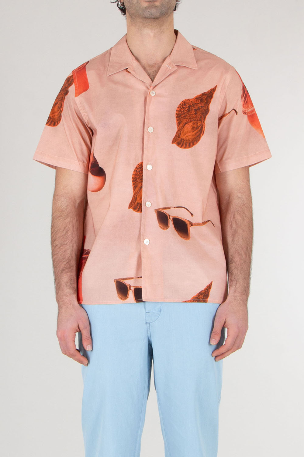 PAUL SMITH Relaxed Fit Organic Cotton Short Sleeve Shirt  