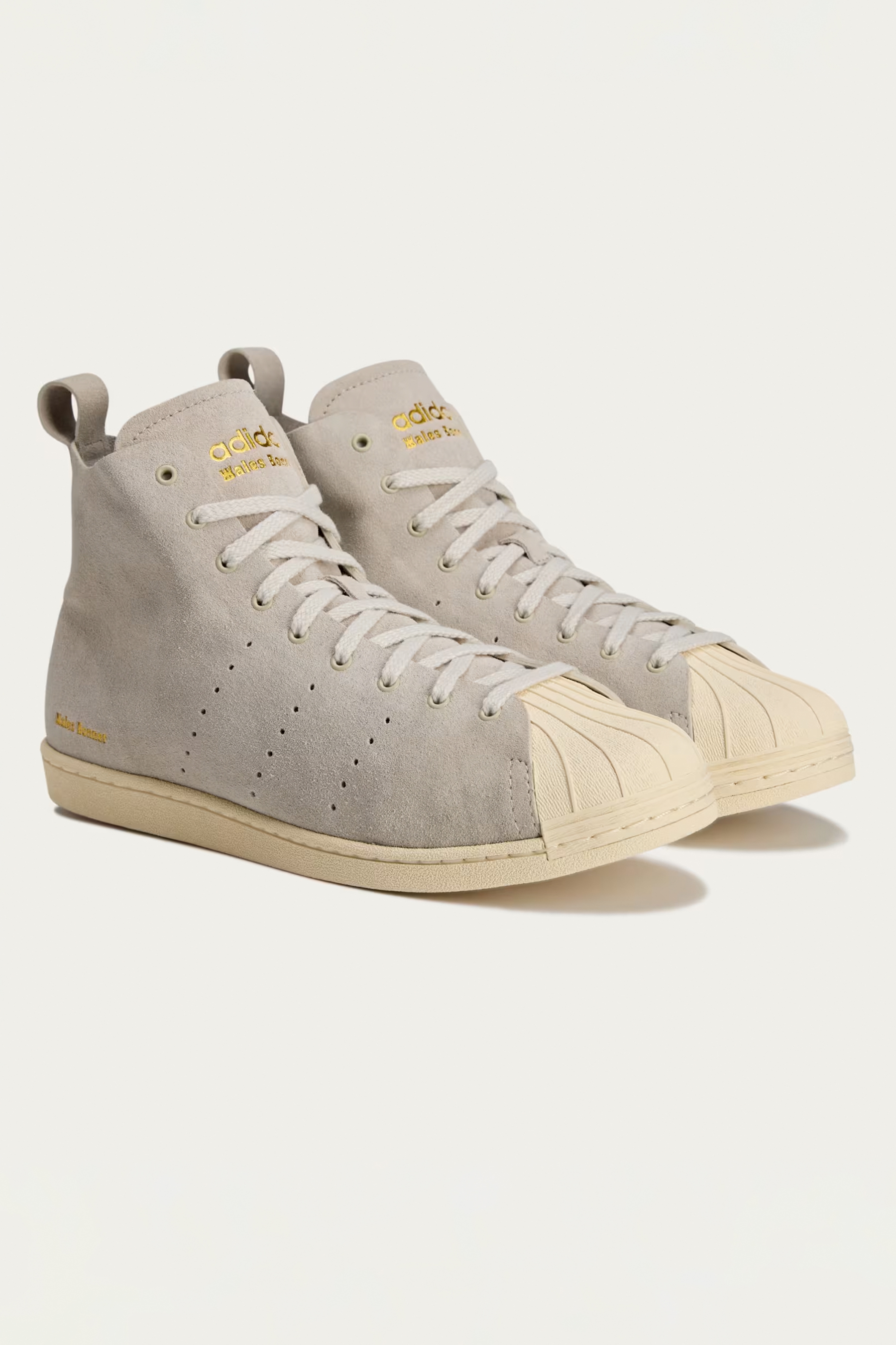 ADIDAS X Wales Bonner Suede Sneakers Superstar Hi Bekleidung, Schuhwerk, Schuh, Sneaker, Wildleder