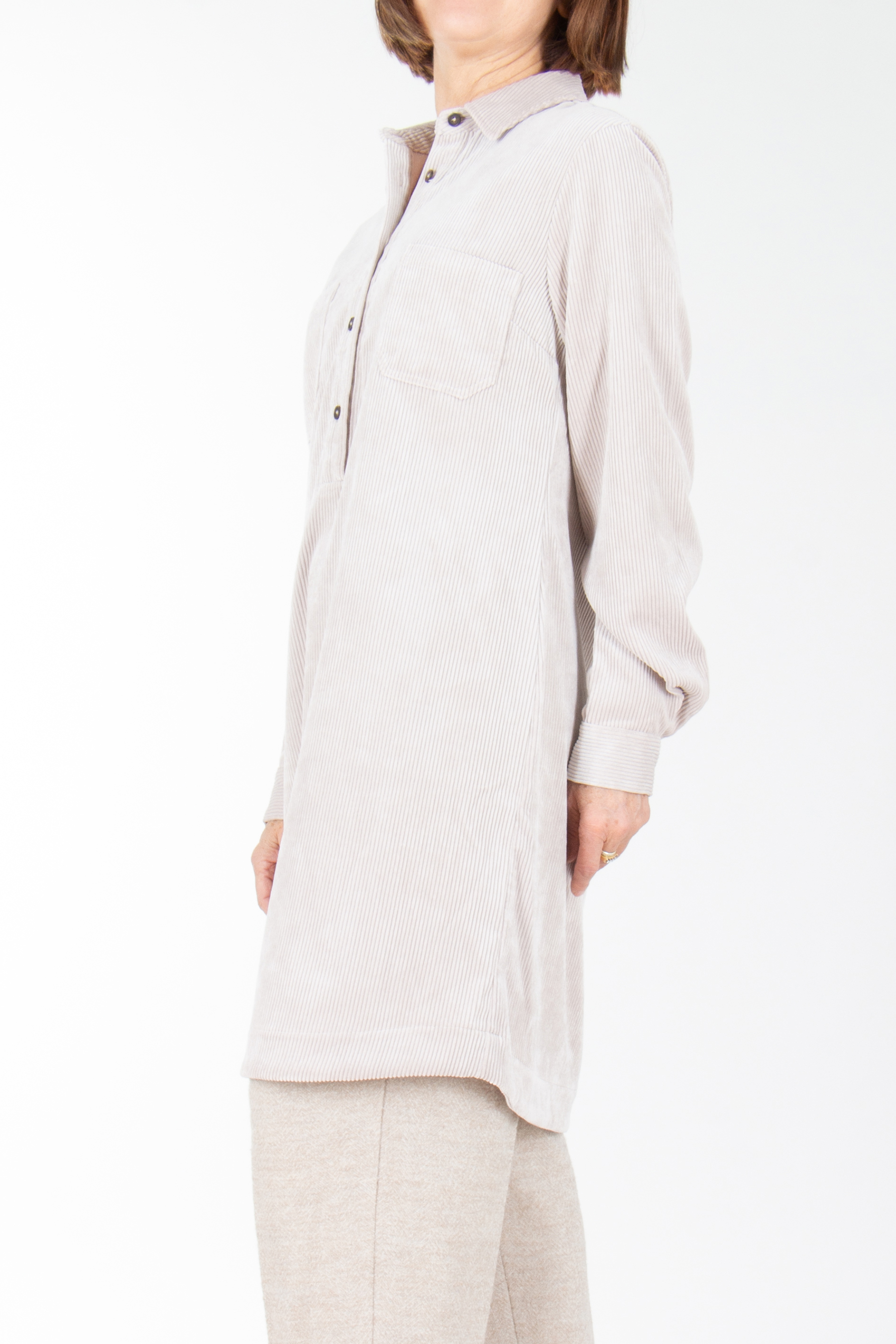 Bekleidung, Mantel, Laborkittel, Langarm, Leinen