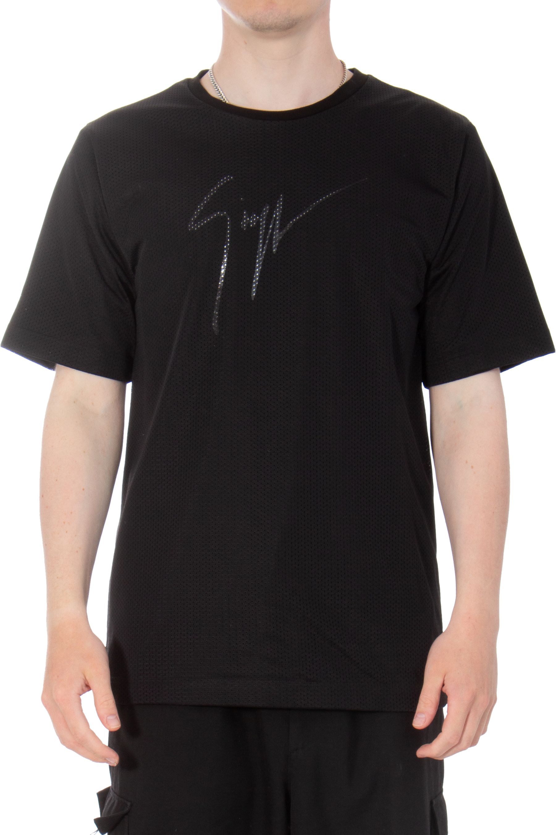 GIUSEPPE ZANOTTI Layered Mesh T-Shirt GIUSEPPE ZANOTTI Layered Mesh T-Shirt