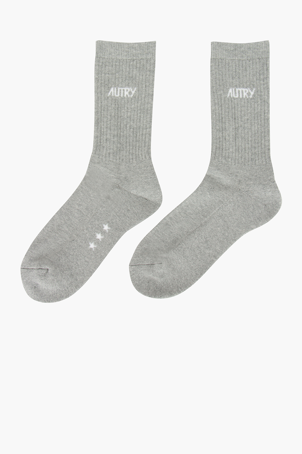 AUTRY Jacquard Logo Cotton Blend Stretch Socks