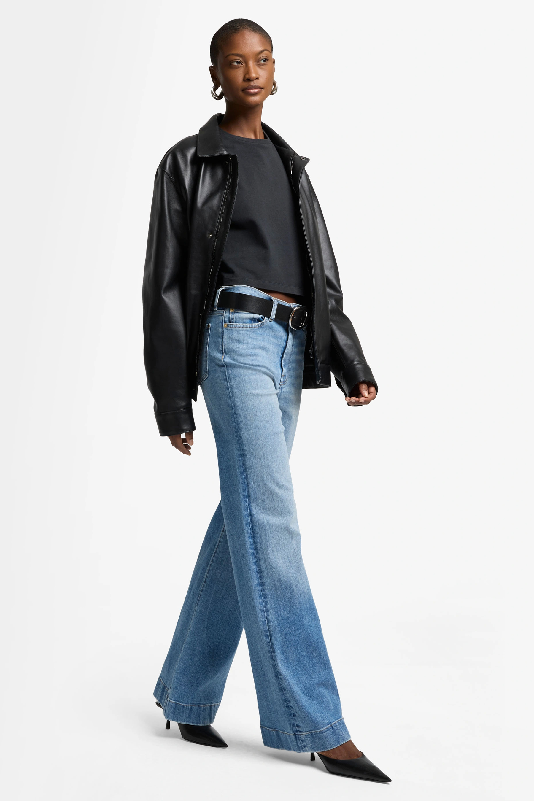 Mantel, Jacke, Hosen, Jeans, Person