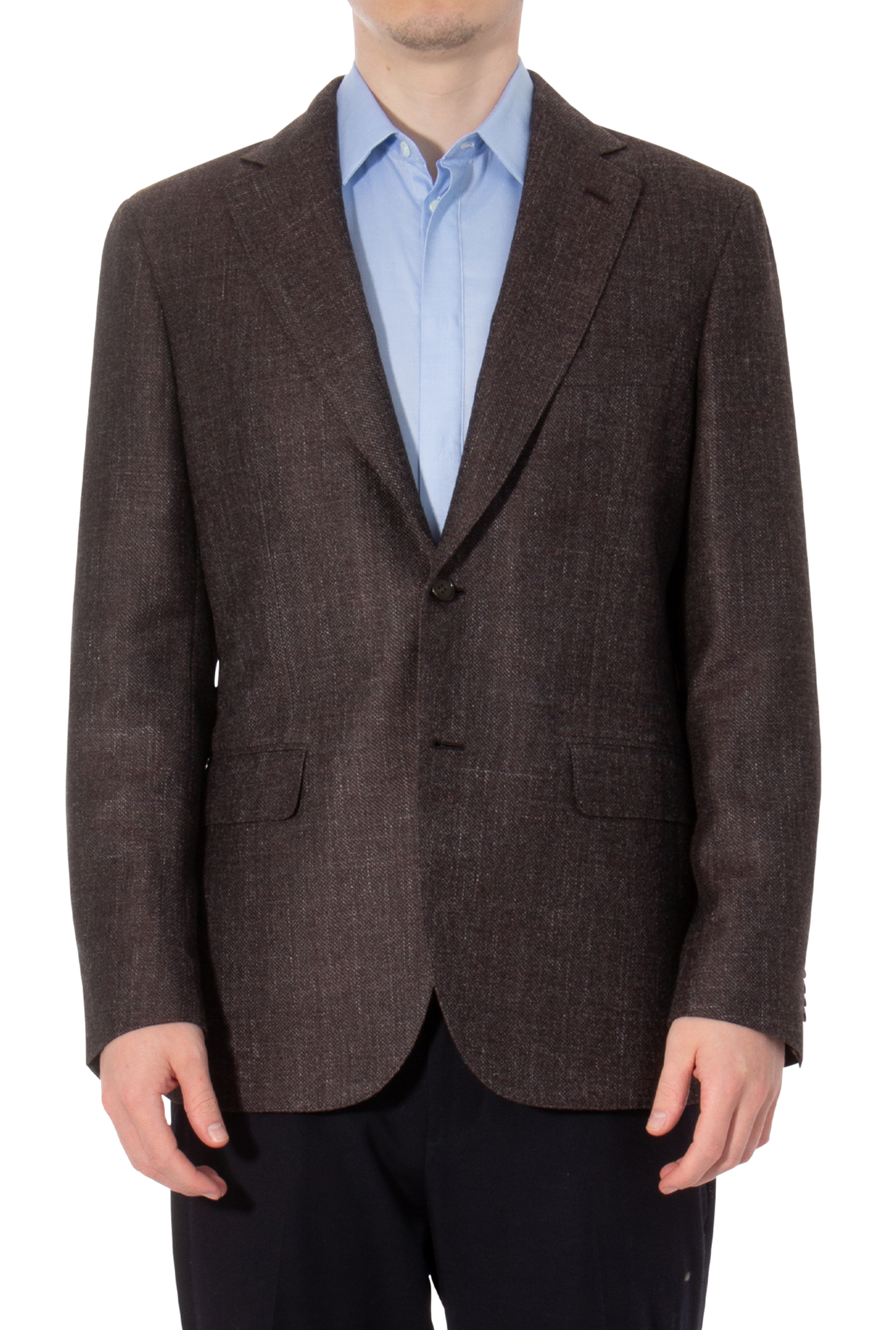 BRIONI Relaxed Fit Wool-Silk-Linen Blend Jacket New Plume BRIONI Relaxed Fit Wool-Silk-Linen Blend Jacket New Plume