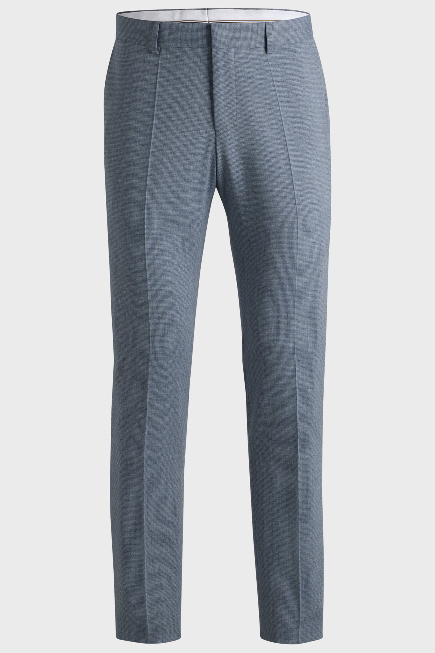 BOSS Slim Fit Patterned Virgin Wool Blend Pants H-Genius BOSS Slim Fit Patterned Virgin Wool Blend Pants H-Genius