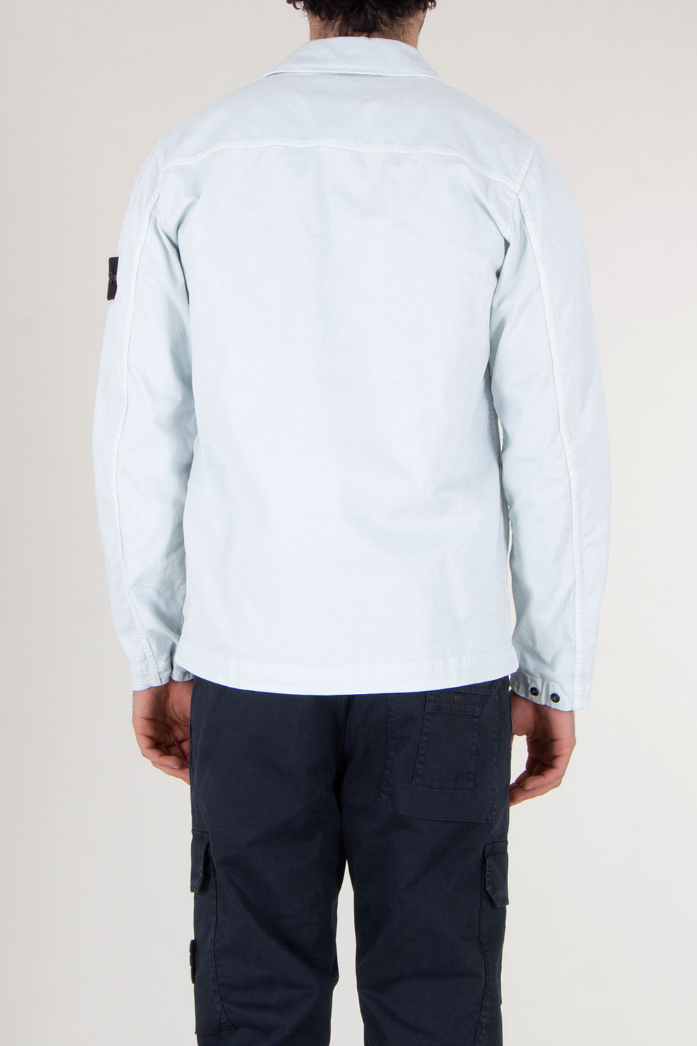 STONE ISLAND Regular Fit Stretch Cotton Overshirt  