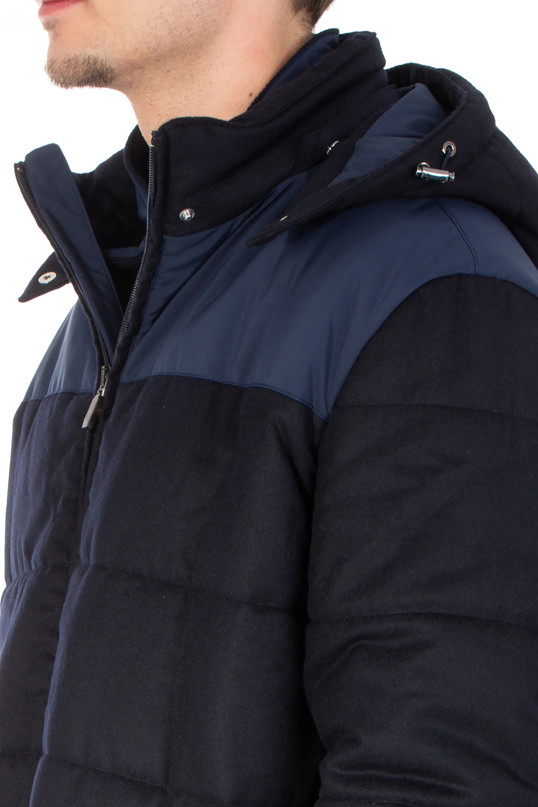 COLOMBO Padded Cashmere Car Coat COLOMBO Padded Cashmere Car Coat