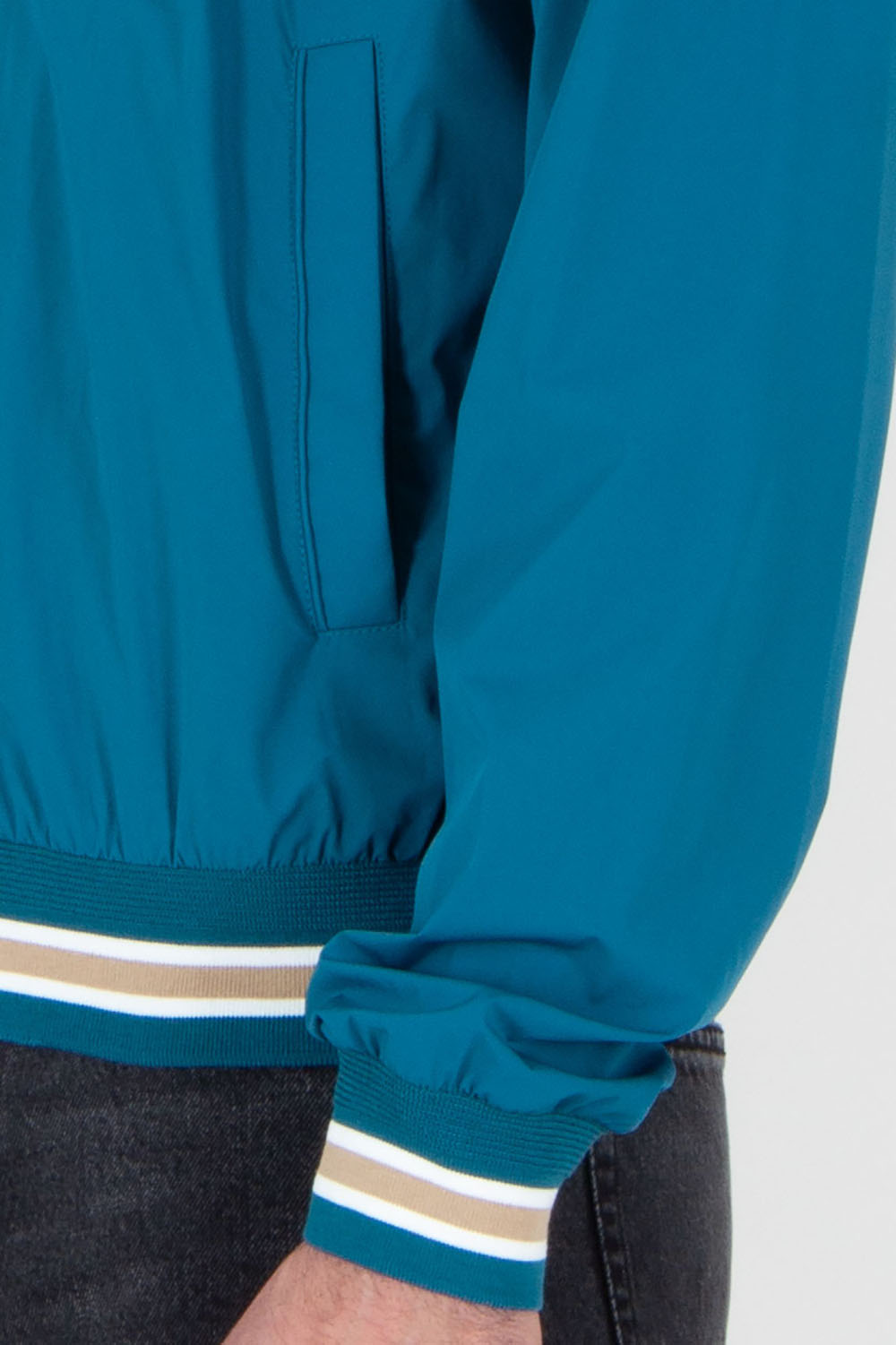 PAL ZILERI Regular Fit Nylon Bomber Jacket 