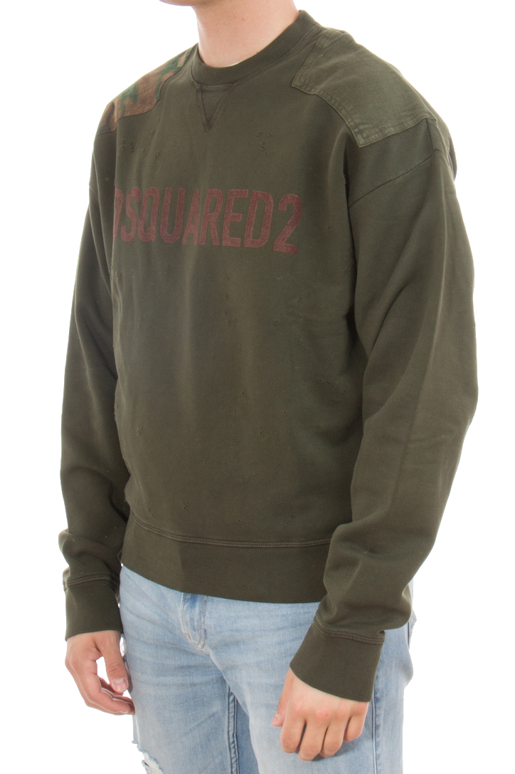 DSQUARED2 Patch Cotton Sweatshirt