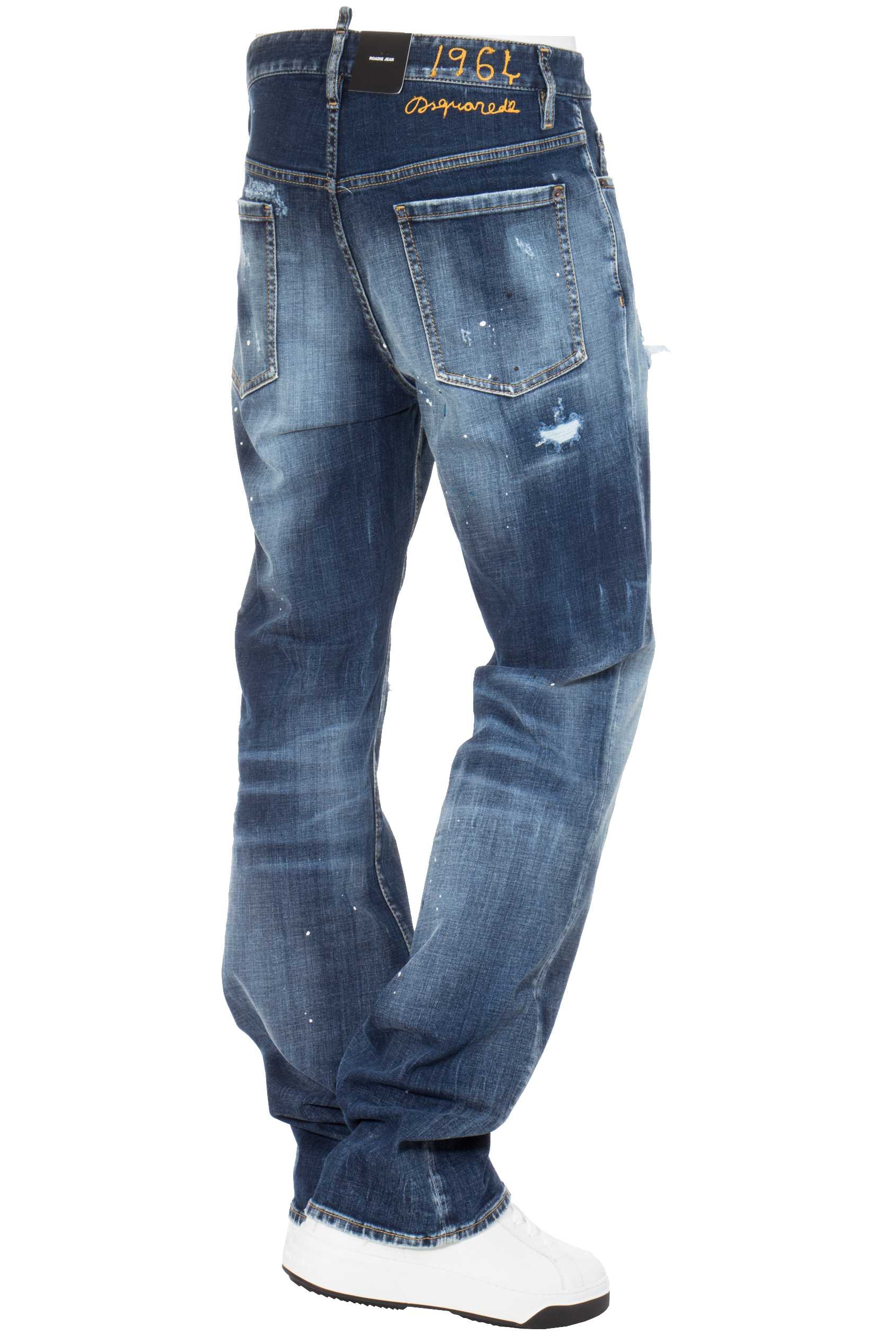 DSQUARED2 Embroidered Sprinkle Wash Roadie Jeans