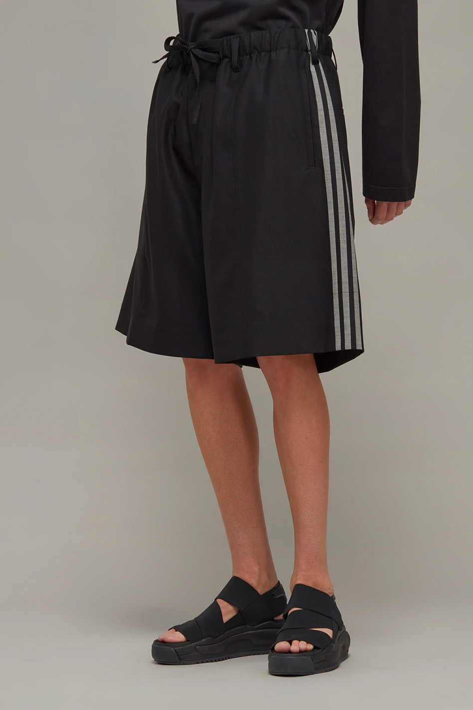 Y-3 3-Stripes Refined Wool Shorts Y-3 3-Stripes Refined Wool Shorts