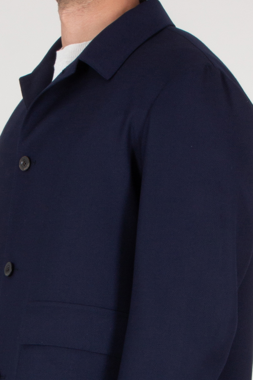 BOGLIOLI Regular Fit Virgin Wool Overshirt 