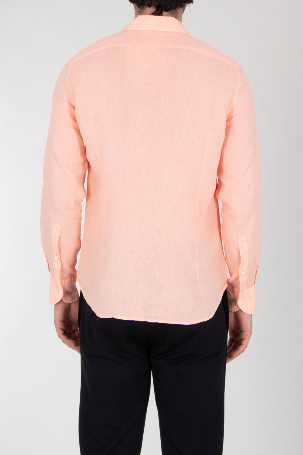 MC 2 SAINT BARTH Regular Fit Linen Shirt Pamplona