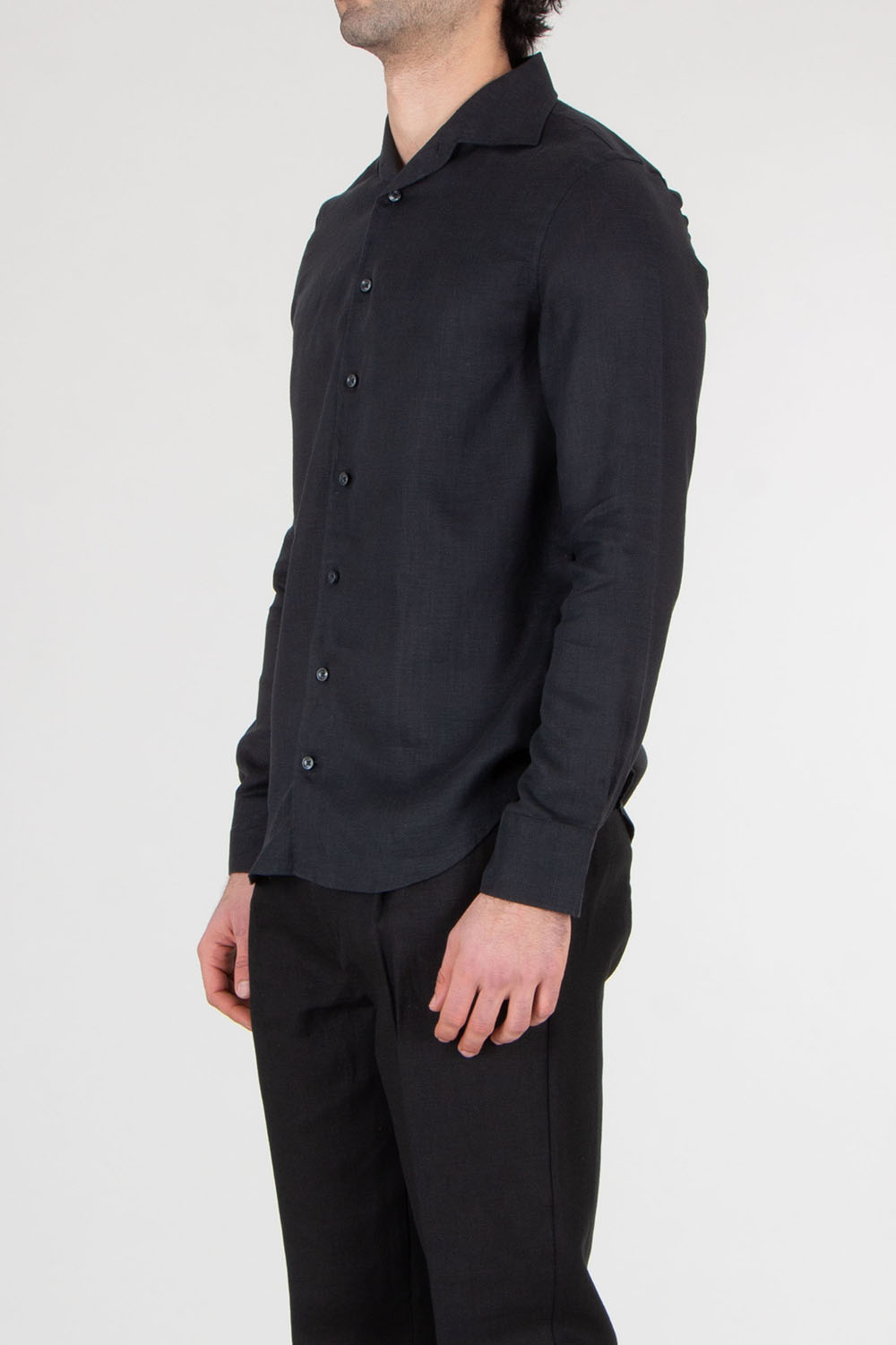 AURÉLIEN Slim Fit Linen Shirt Seaside