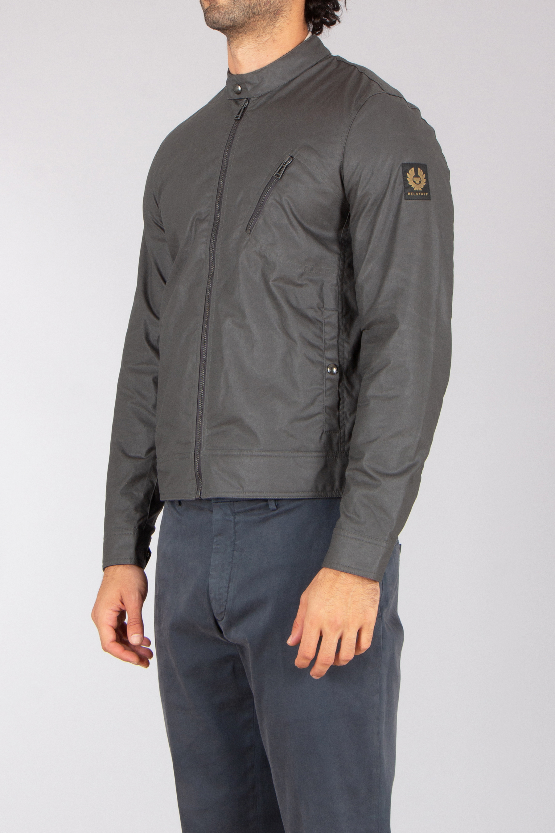 BELSTAFF Slim Fit Waxed Cotton Jacket Sideline Bekleidung, Mantel, Jacke, Langarm, Ärmel